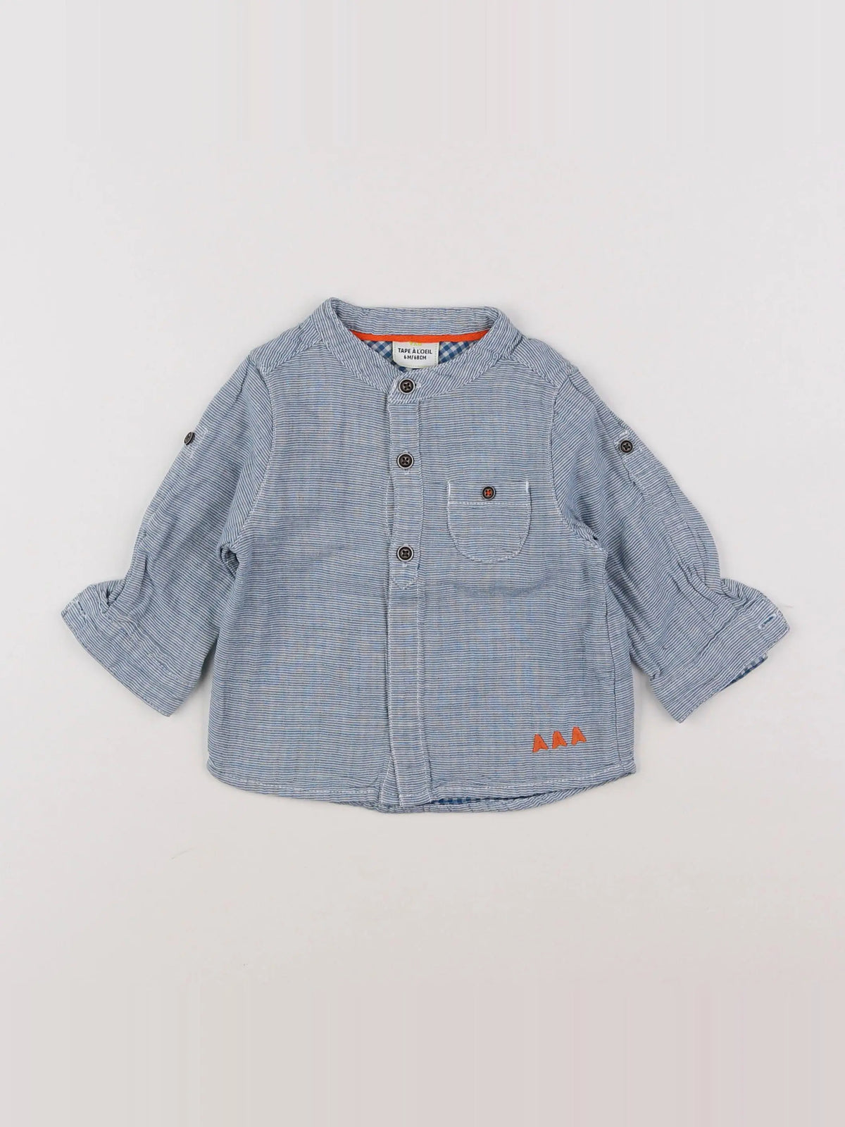 Tape à l'oeil - chemise bleu - 6 mois