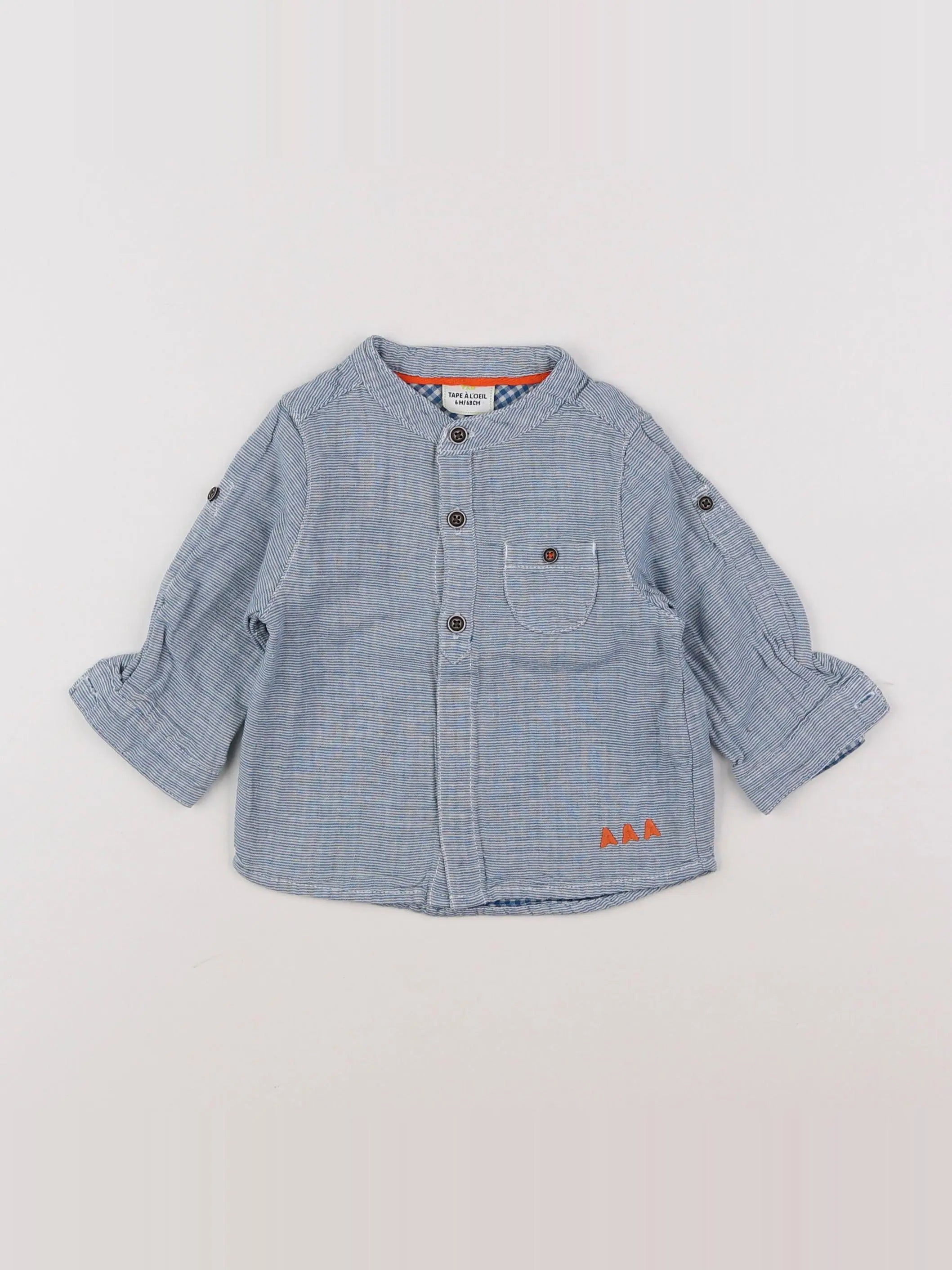 Tape à l'oeil - chemise bleu - 6 mois