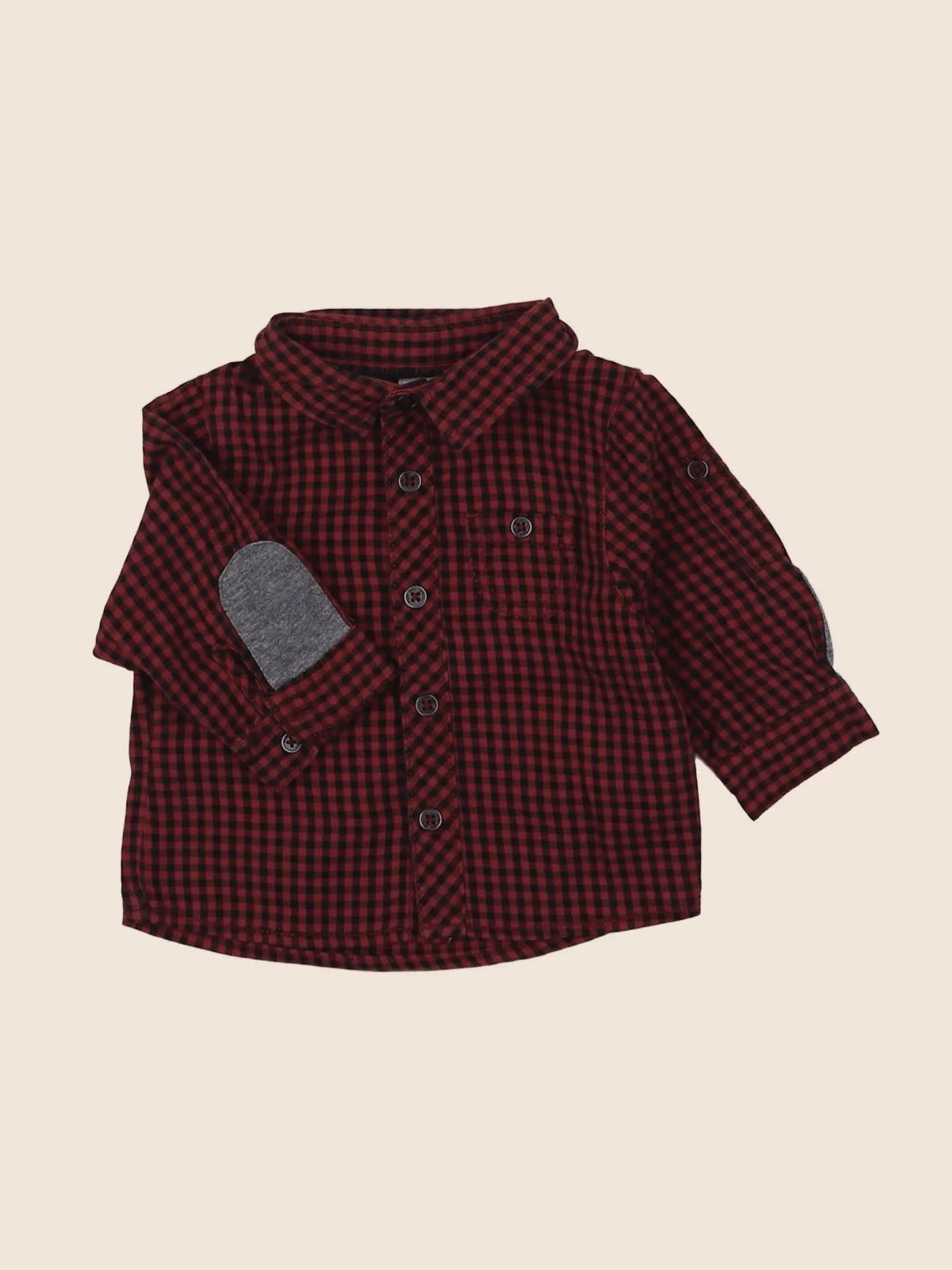 Tape à l'oeil - chemise rouge - 3 mois
