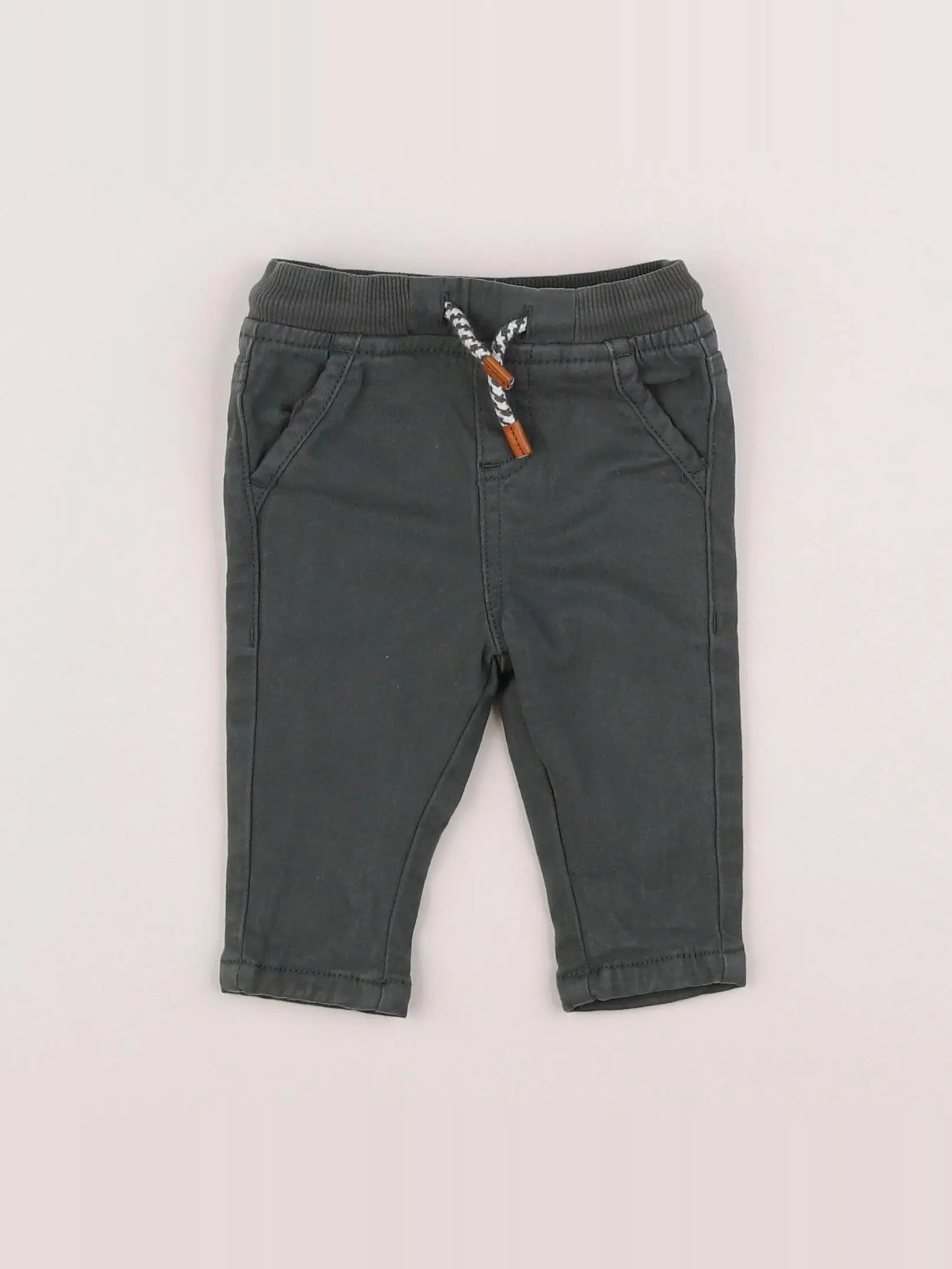 Vertbaudet - pantalon vert - 3 mois