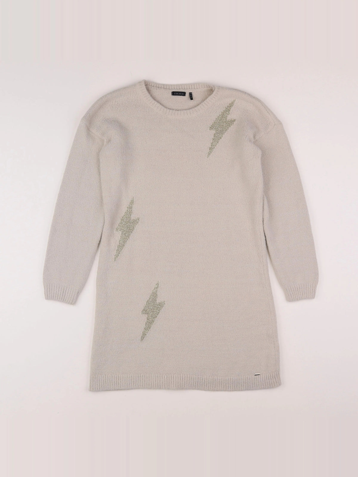 IKKS - robe beige, or - 10 ans