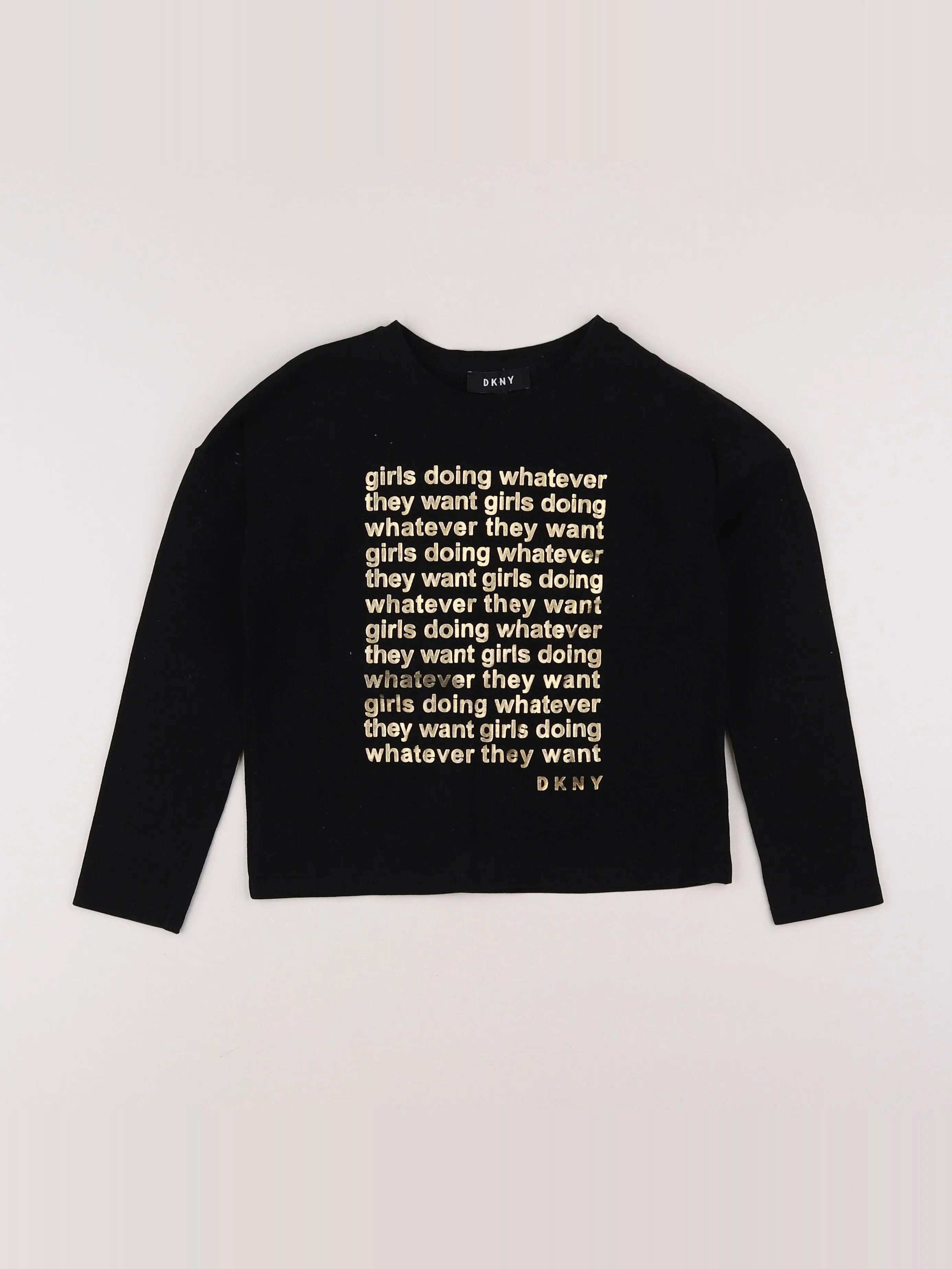 Dkny - tee-shirt noir - 8 ans