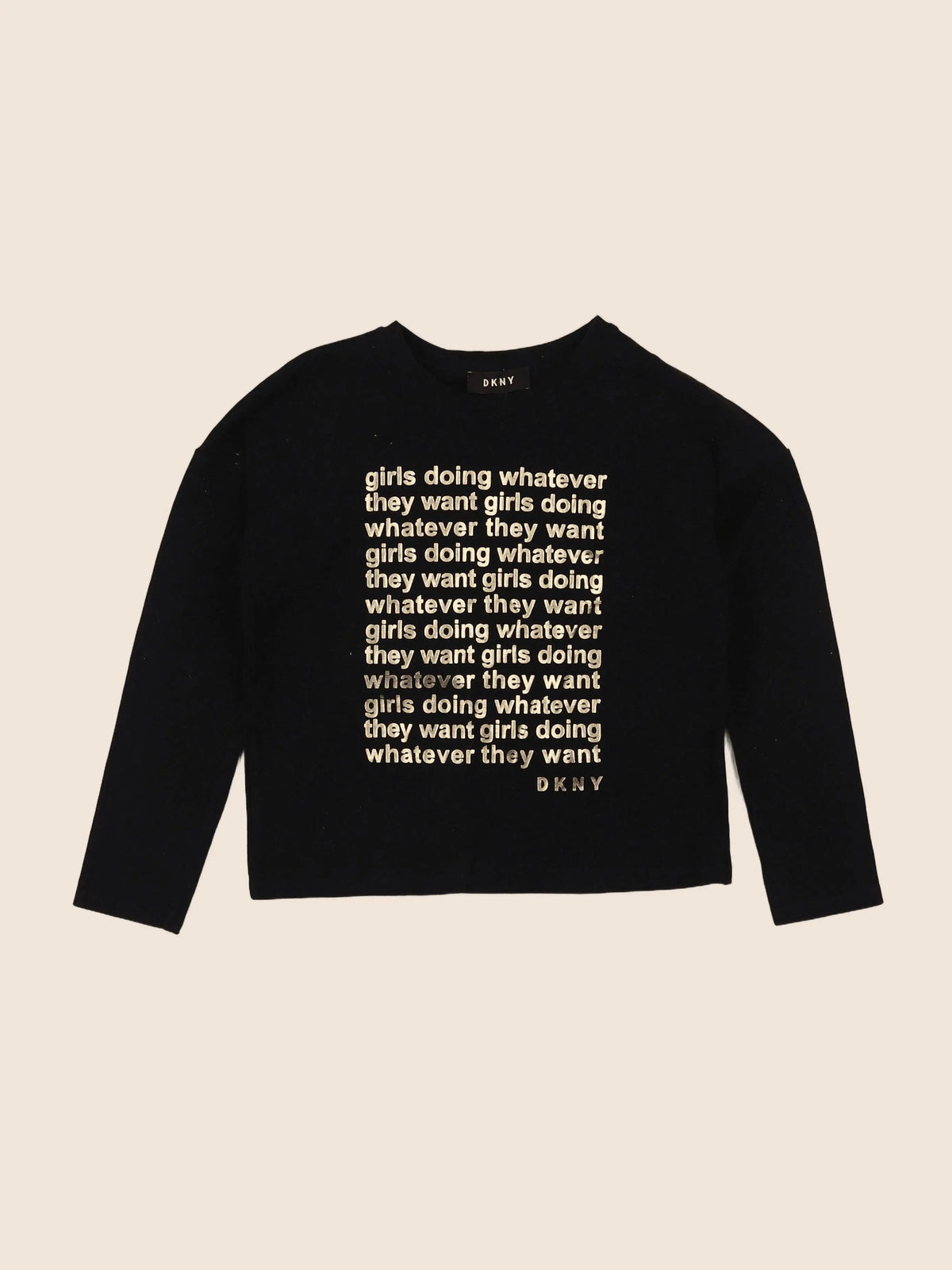 Dkny - tee-shirt noir - 8 ans