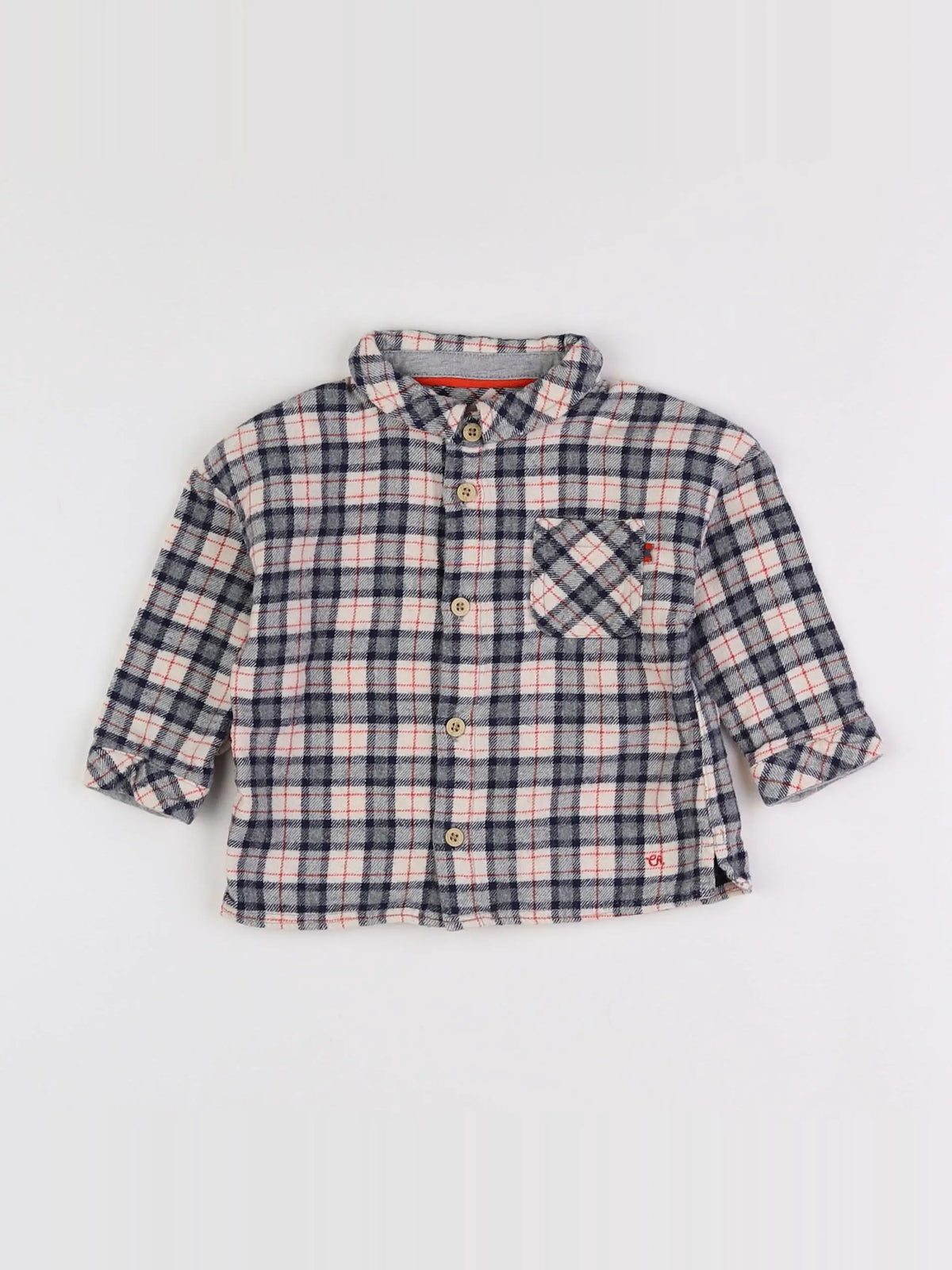 Cadet Rousselle - chemise bleu - 12 mois