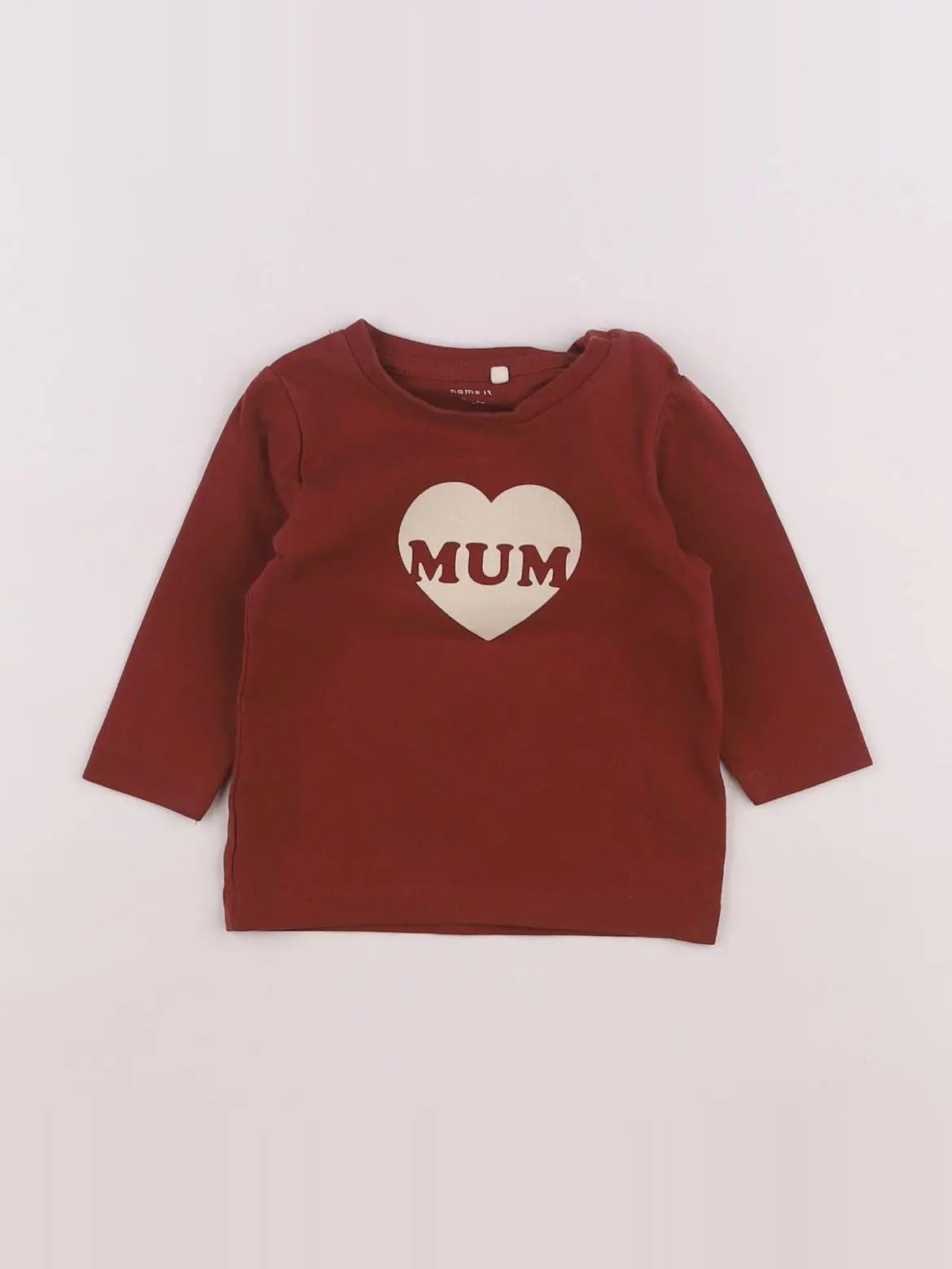 Name it - tee-shirt marron - 3 mois
