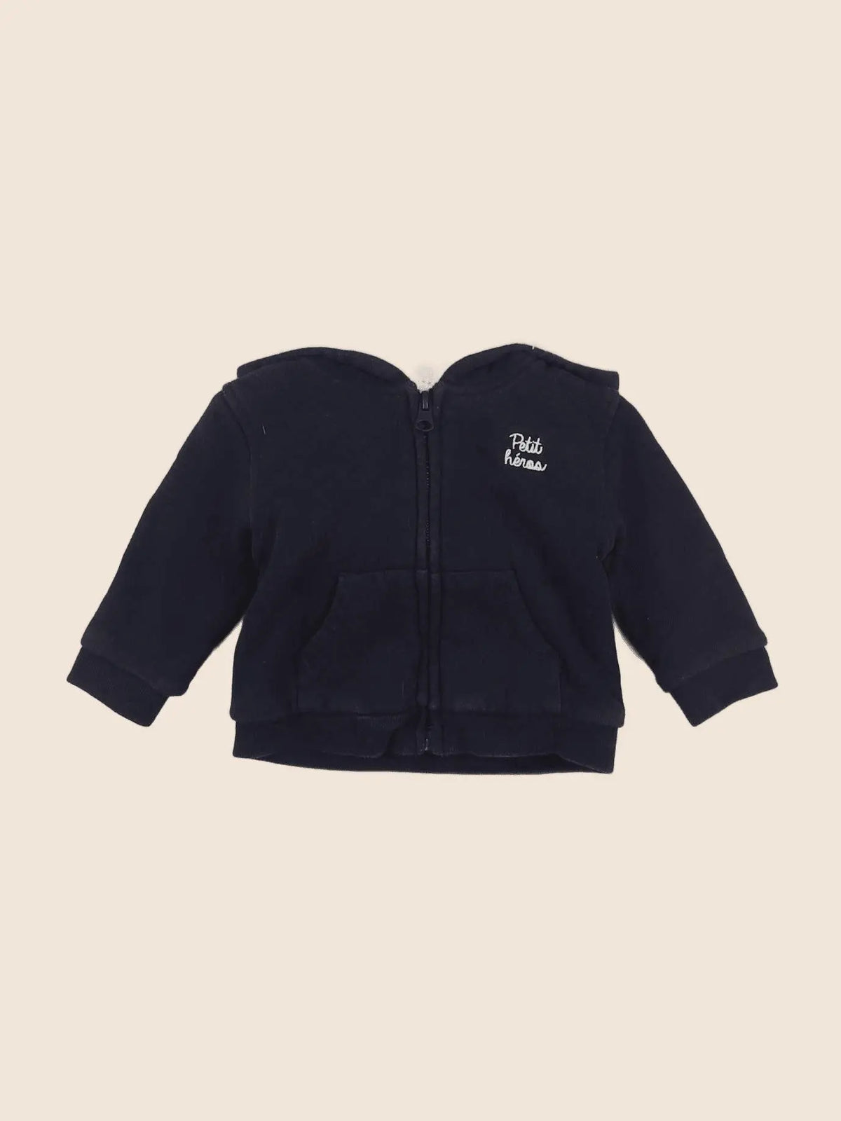 Boutchou - sweat bleu - 6 mois