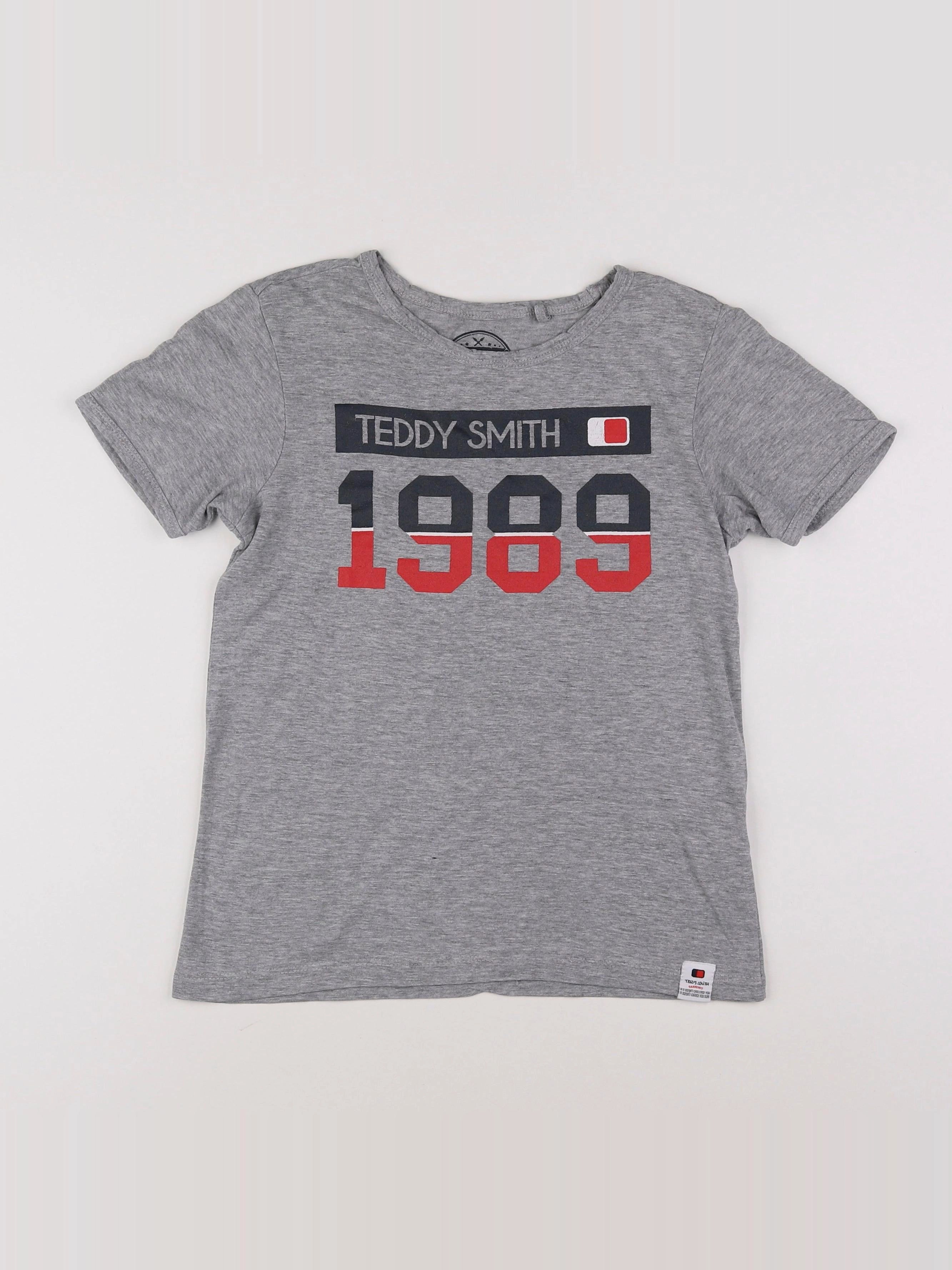 Teddy Smith - tee-shirt gris - 10 ans