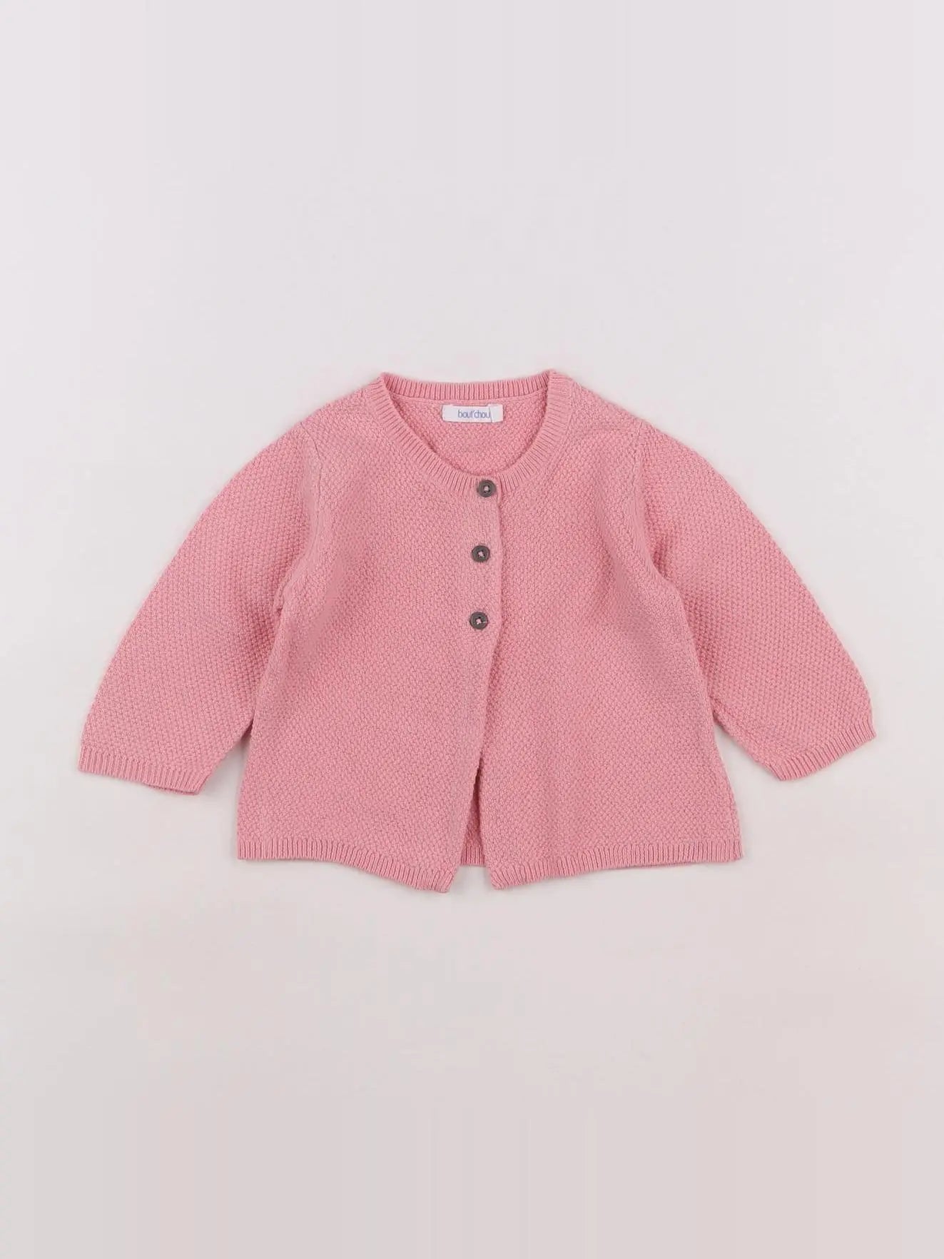 Boutchou - gilet rose - 6 mois