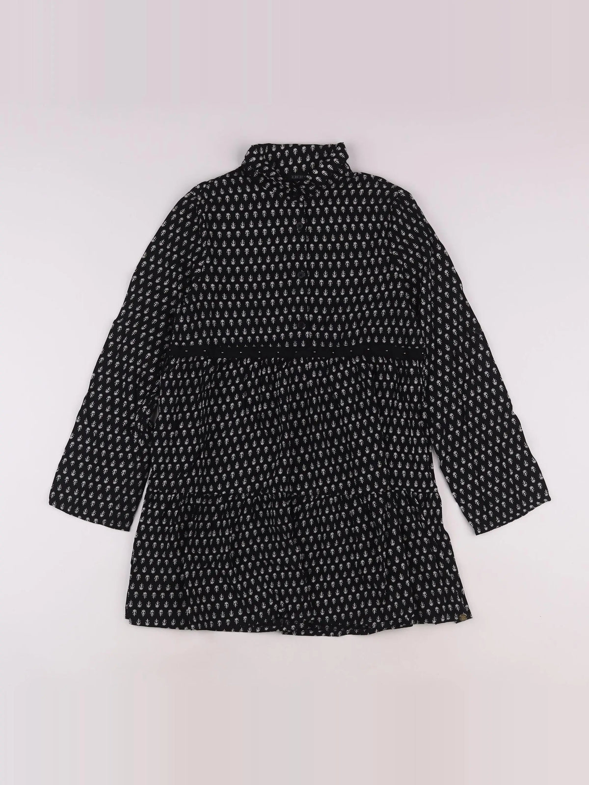 IKKS - robe noir, blanc - 10 ans