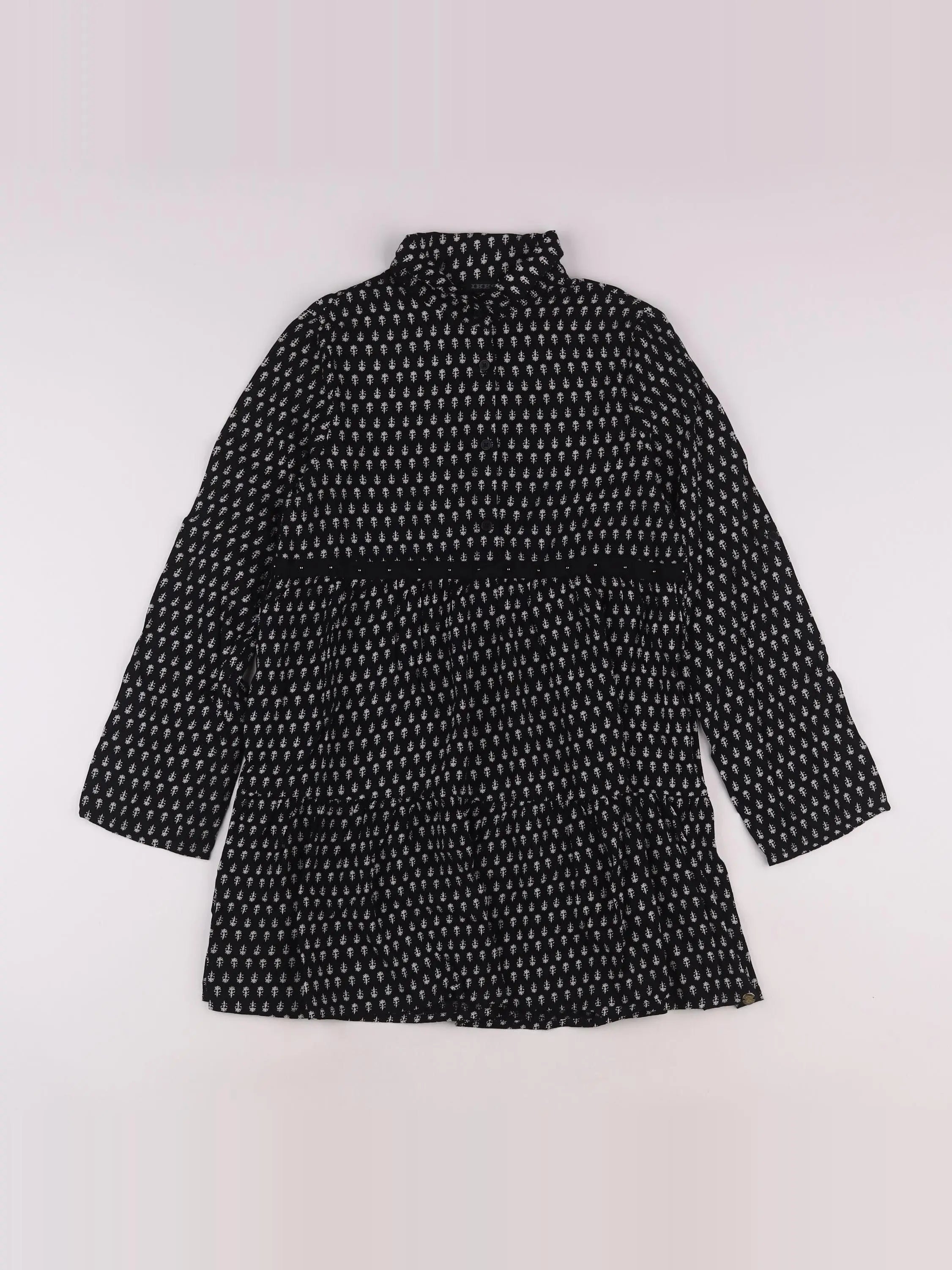 IKKS - robe noir, blanc - 10 ans