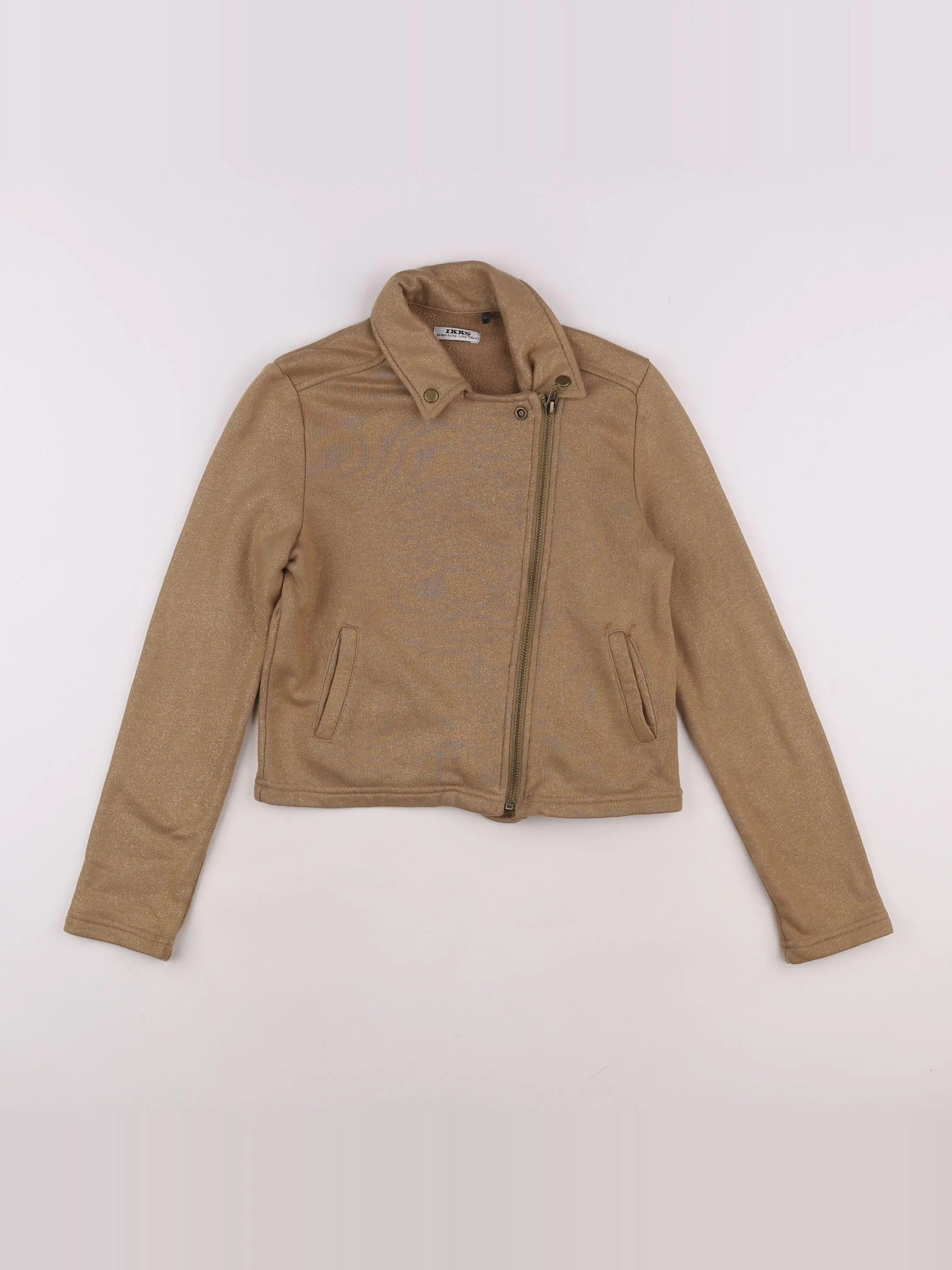 IKKS - veste marron, or - 10 ans