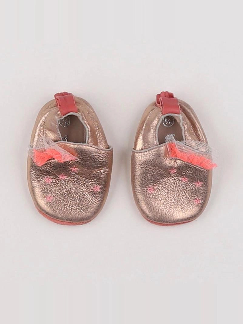 Moulin Roty - chaussons rose - pointure 15/16/17