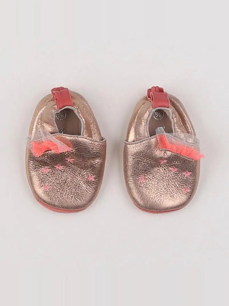 Moulin Roty - chaussons rose - pointure 15/16/17