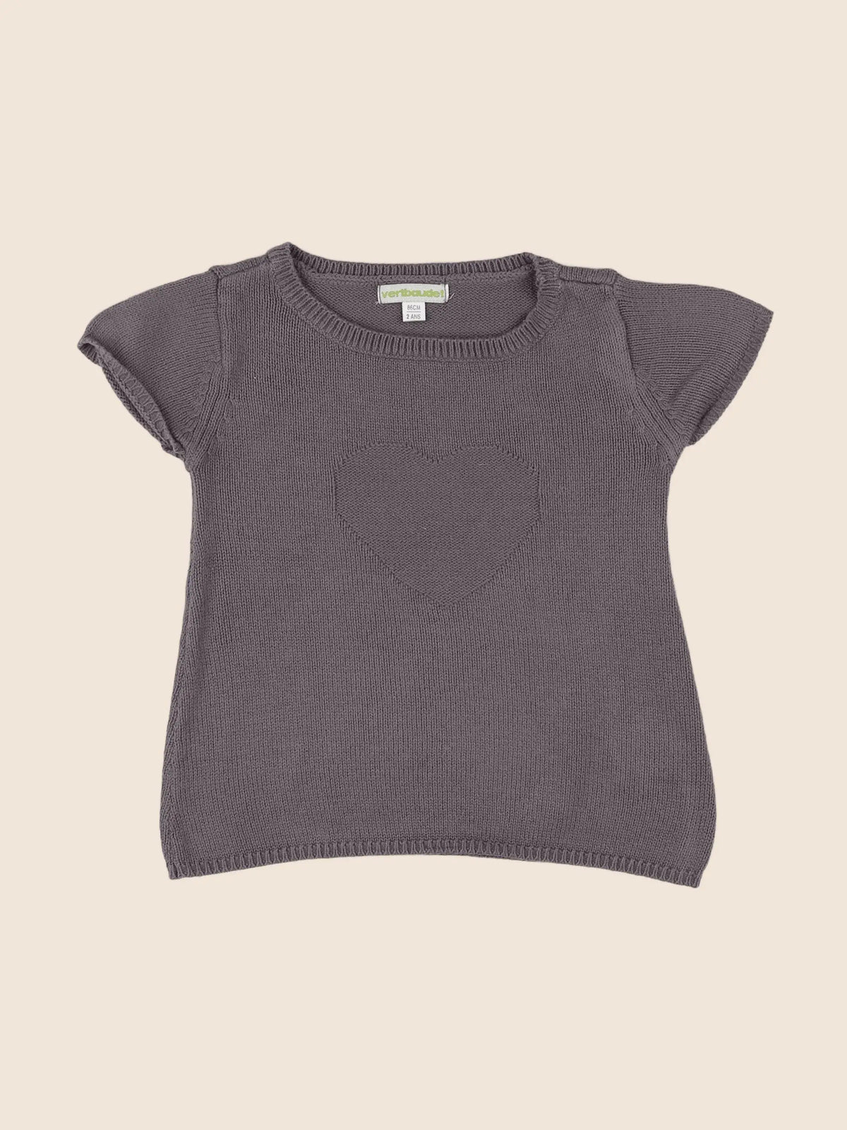 Vertbaudet - tee-shirt gris - 2 ans
