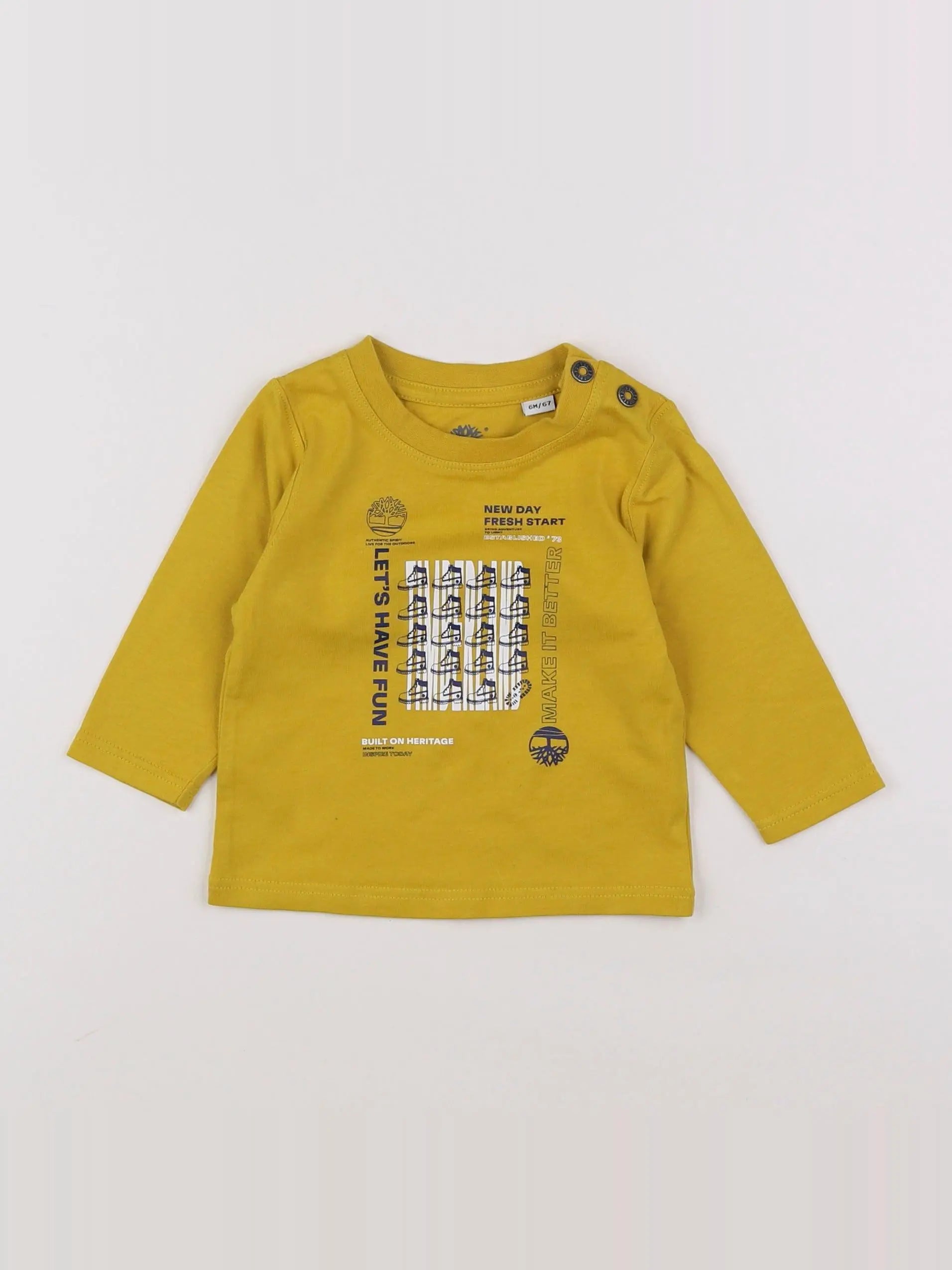 Timberland - tee-shirt jaune - 6 mois