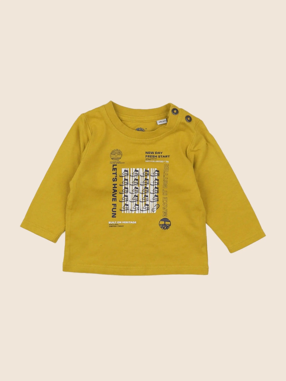 Timberland - tee-shirt jaune - 6 mois