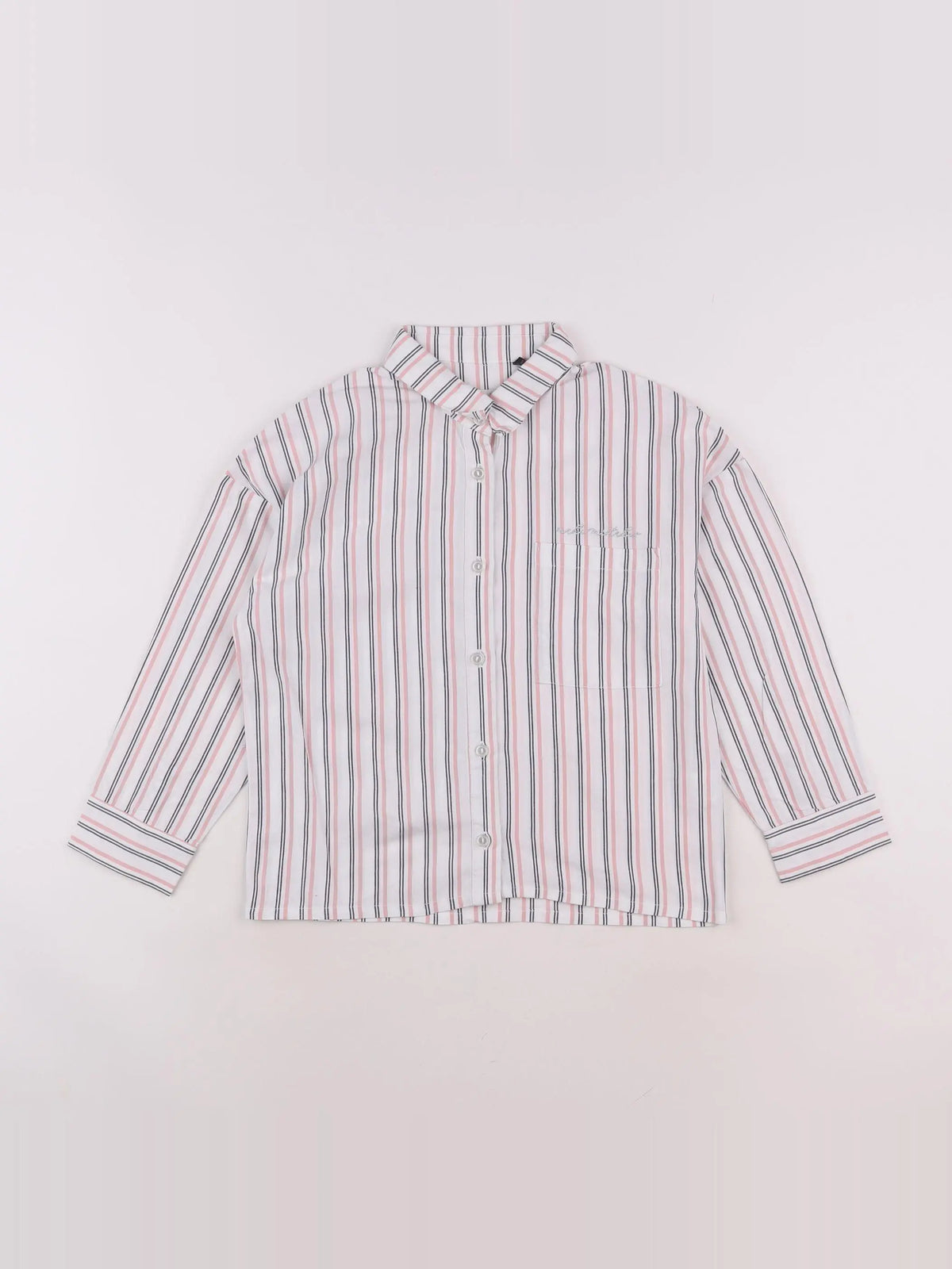 IKKS - blouse blanc, rose - 10 ans