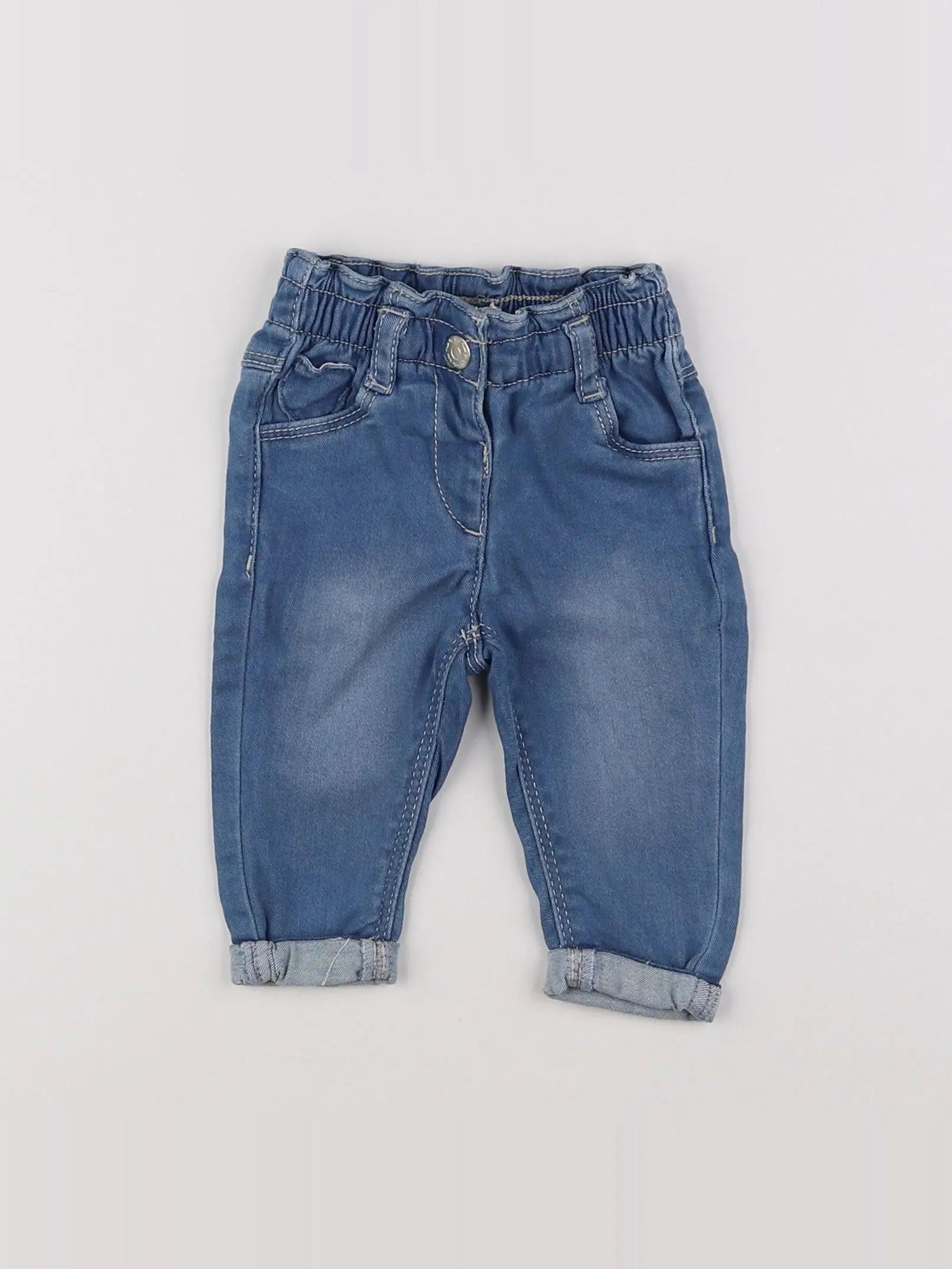 Tape à l'oeil - pantalon bleu - 3 mois