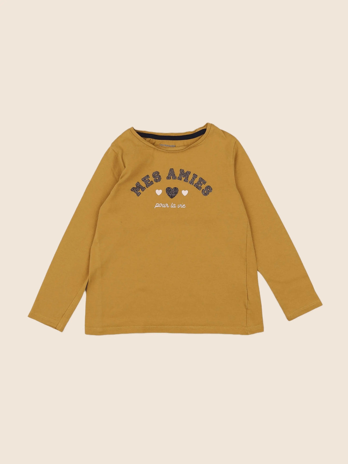 Vertbaudet - tee-shirt jaune - 5 ans