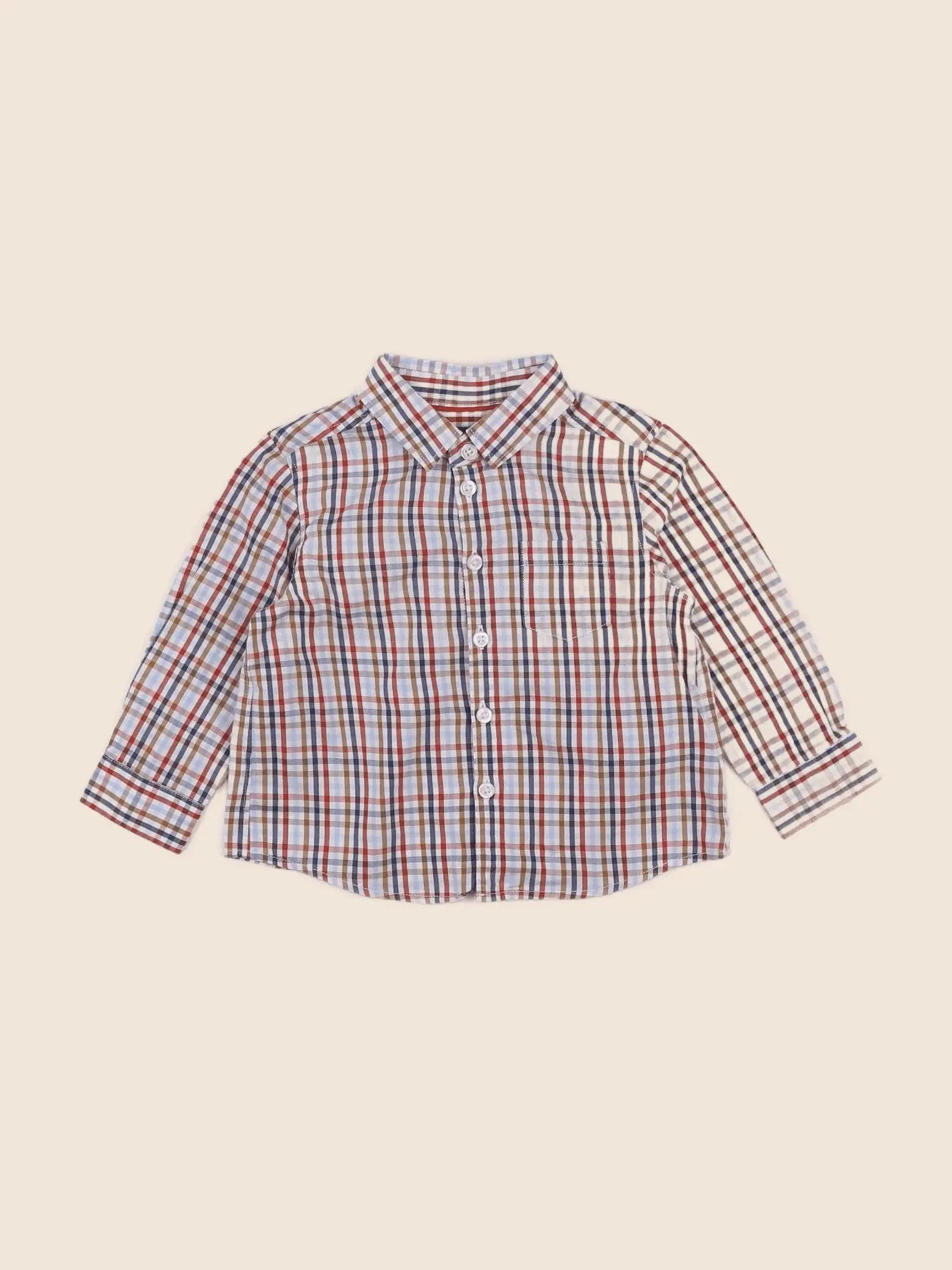 Cyrillus - chemise multicolore - 12 mois