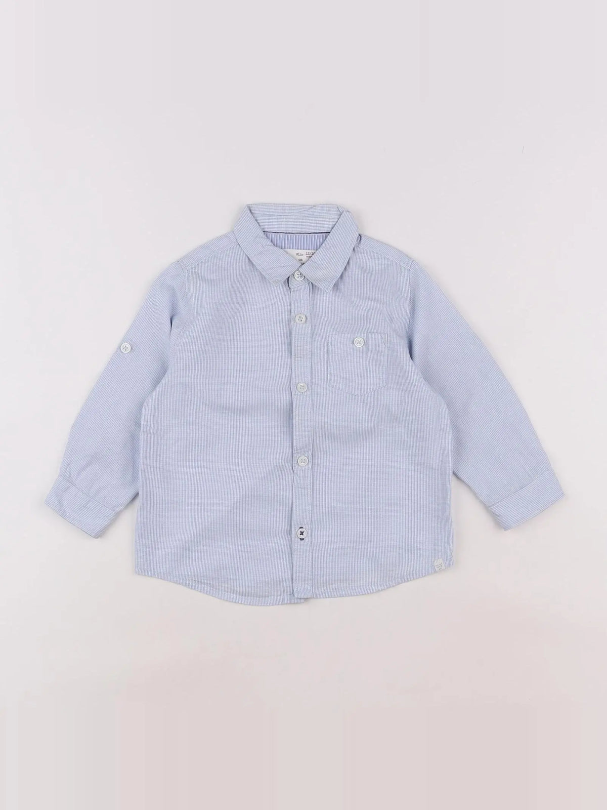 Zara - chemise bleu - 12/18 mois