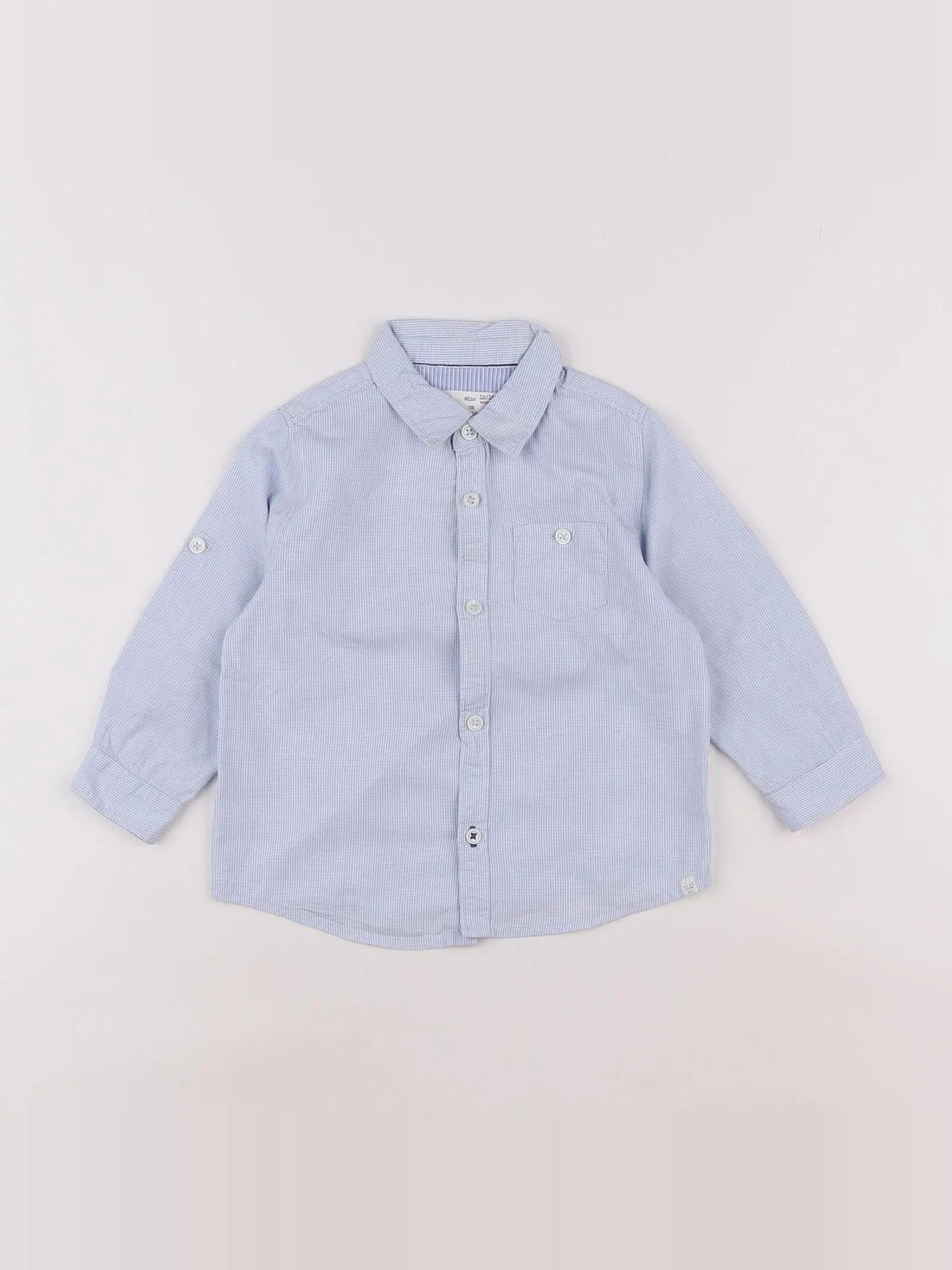 Zara - chemise bleu - 12/18 mois