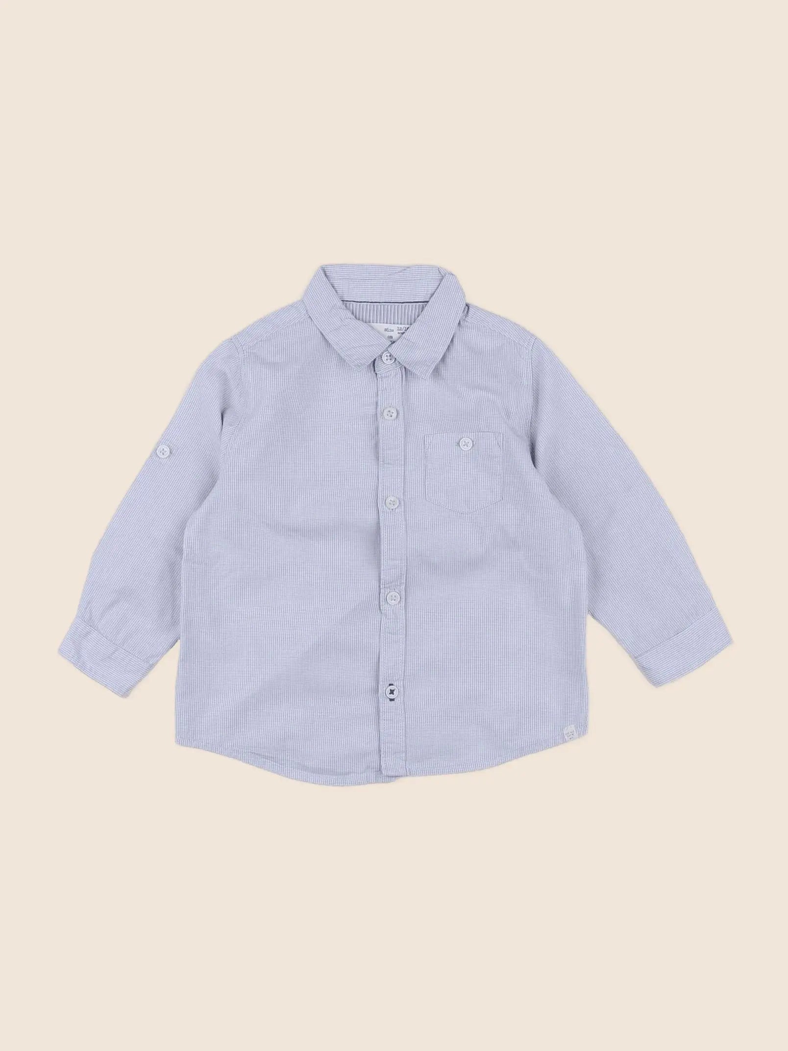 Zara - chemise bleu - 12/18 mois