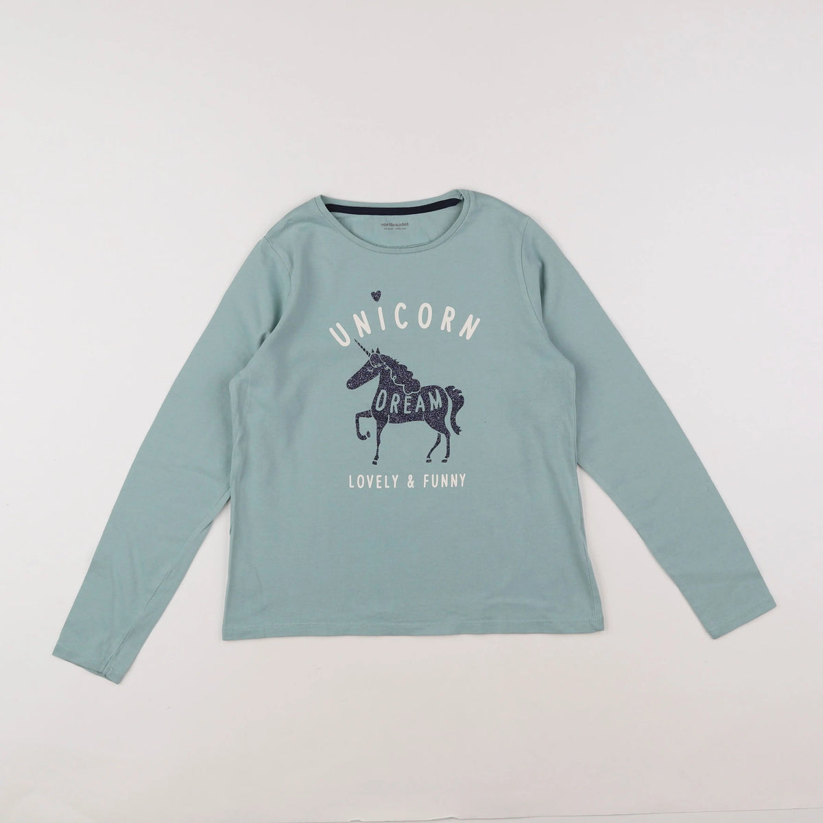 Vertbaudet - tee-shirt vert - 10 ans