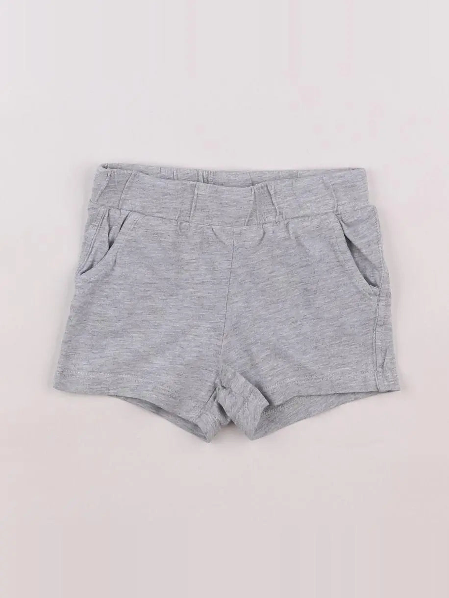 H&M - short gris - 3 mois