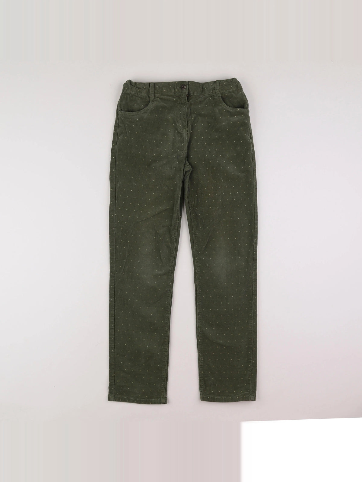 Vertbaudet - pantalon vert, or - 14 ans
