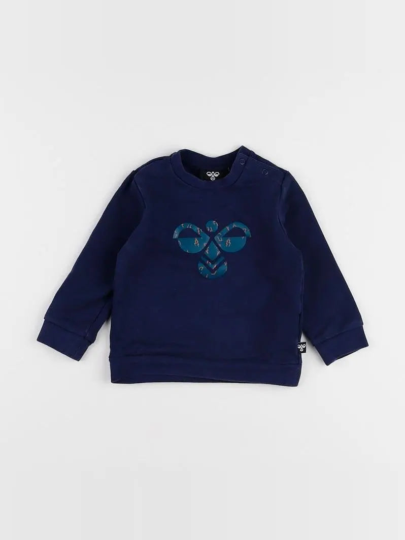 Hummel - sweat bleu - 6/9 mois