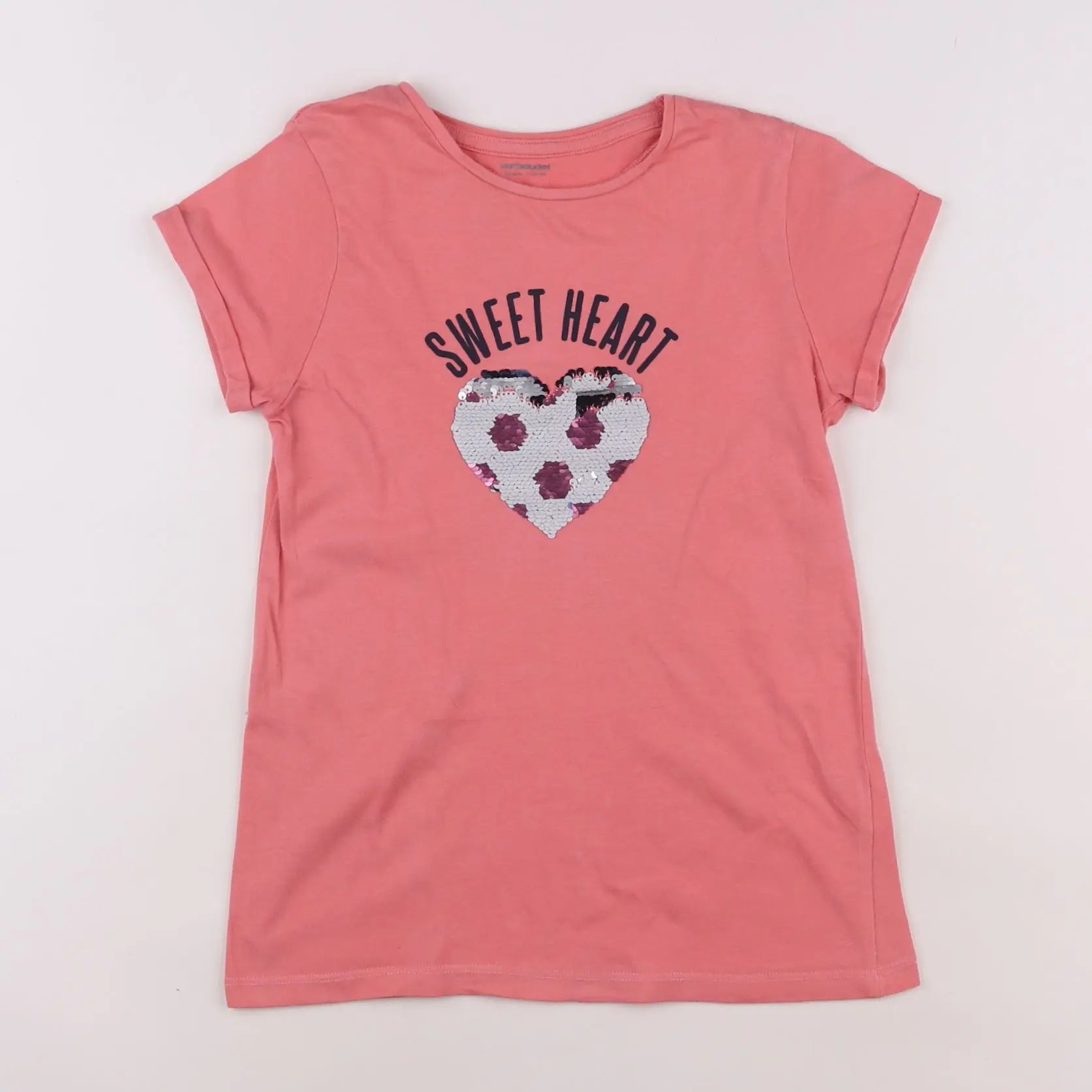 Vertbaudet - tee-shirt rose - 10 ans