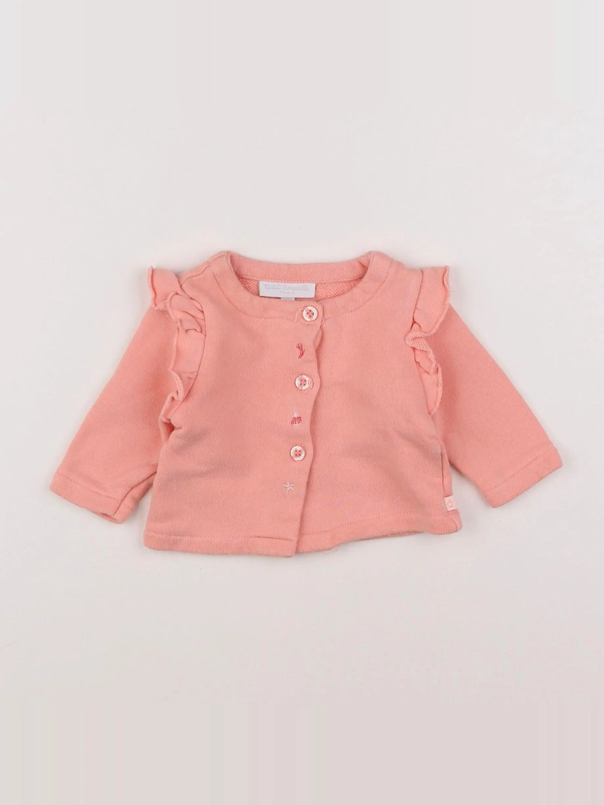 Cadet Rousselle - gilet rose - 3 mois