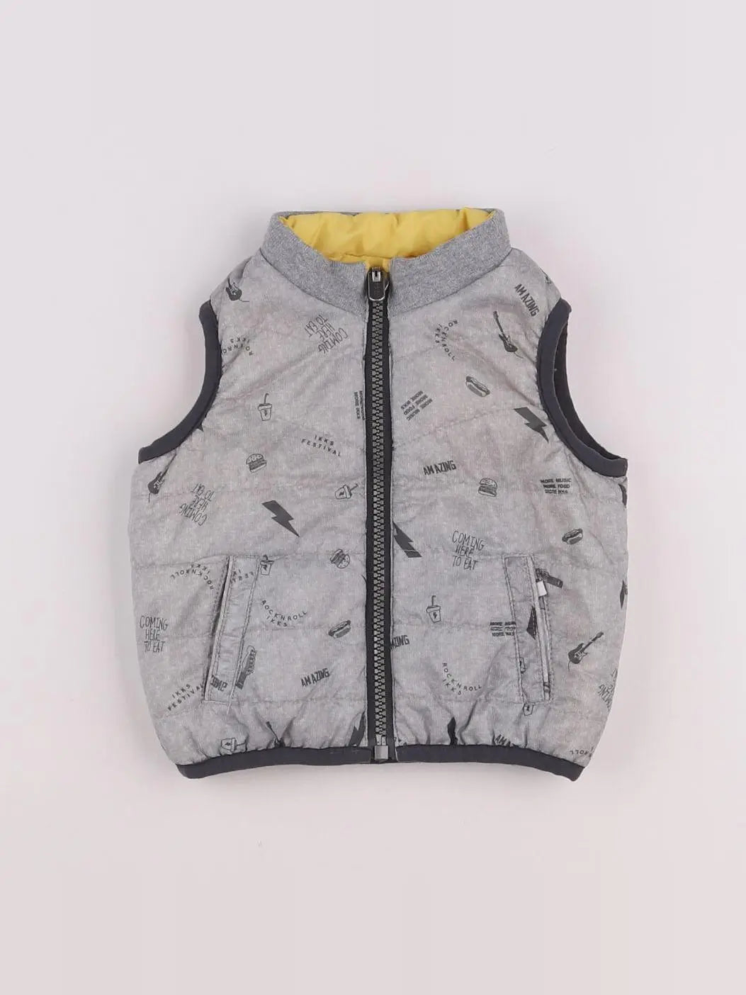 IKKS - doudoune gris - 6 mois