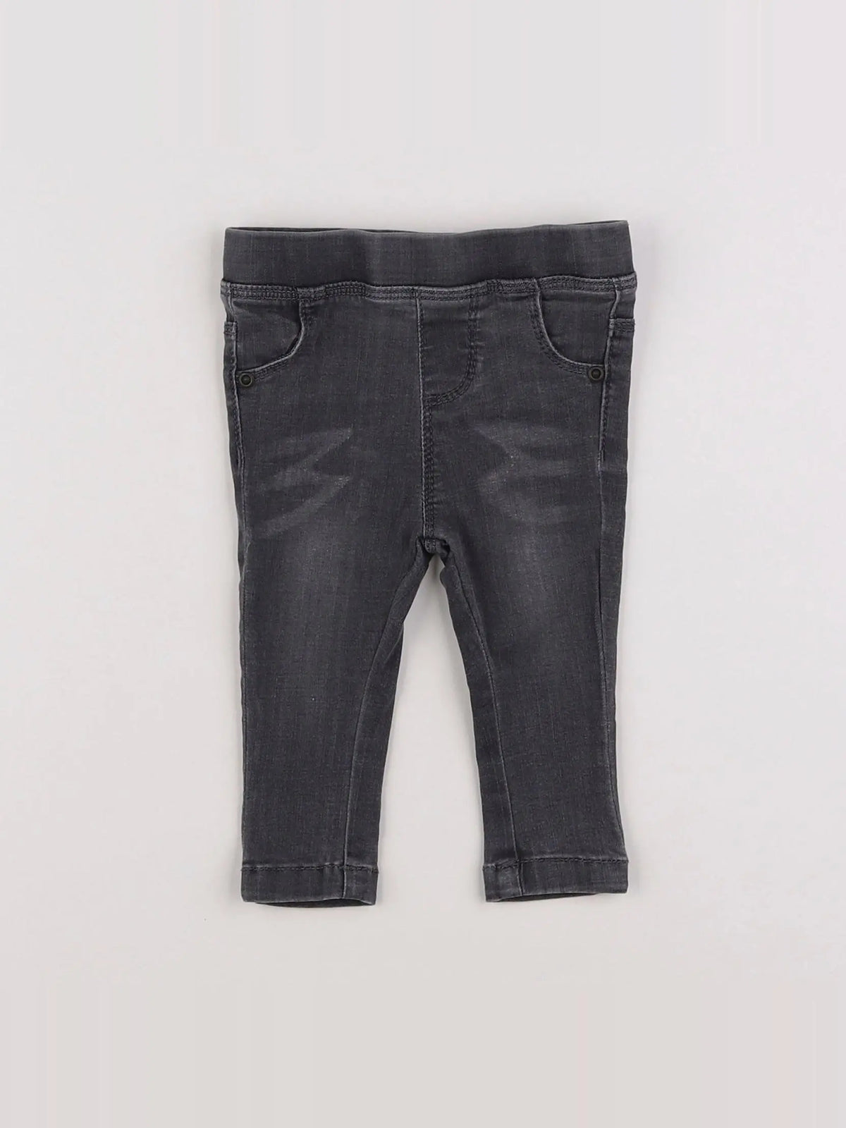 Vertbaudet - jegging gris - 6 mois