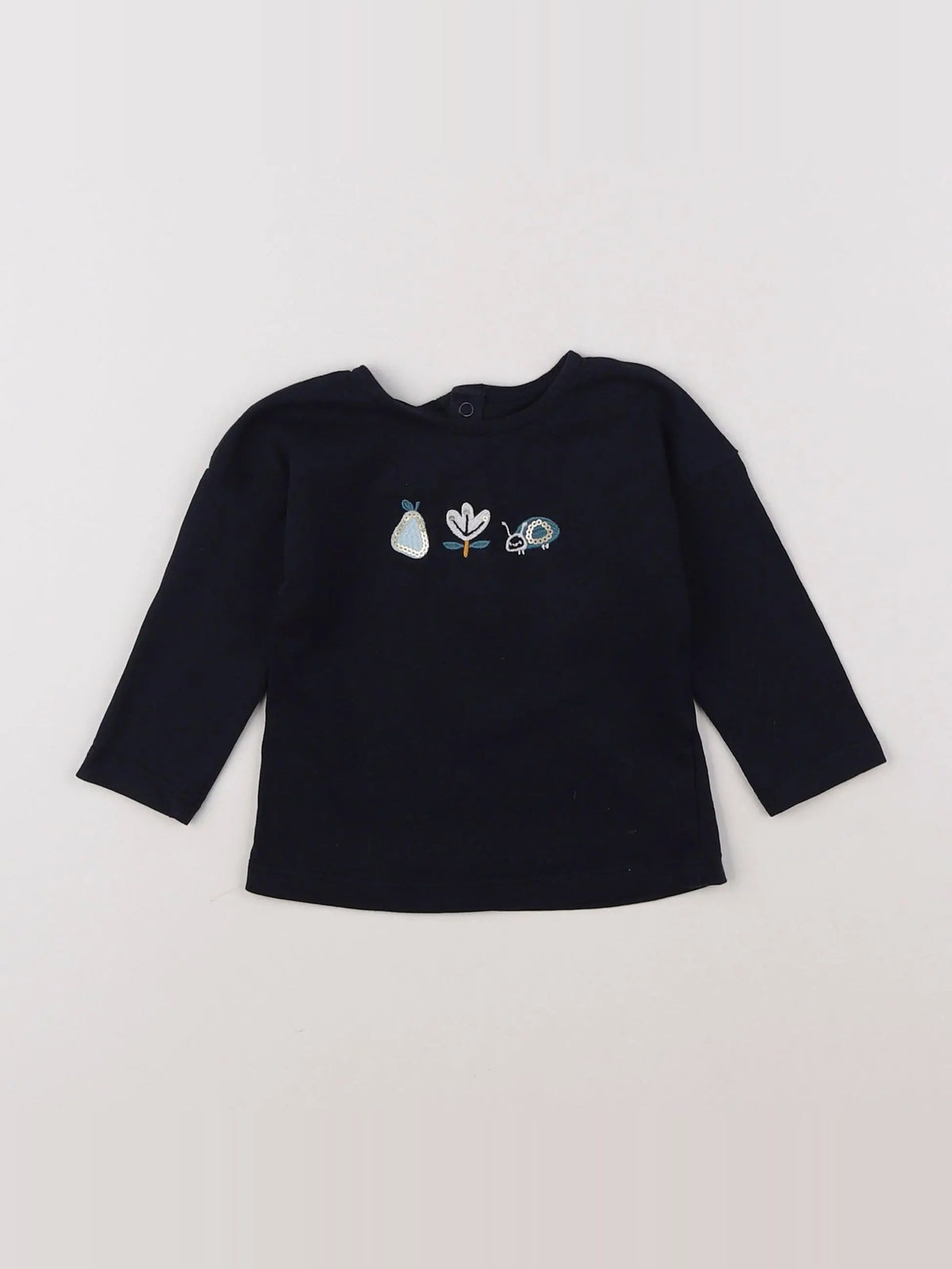Boutchou - tee-shirt bleu - 6 mois