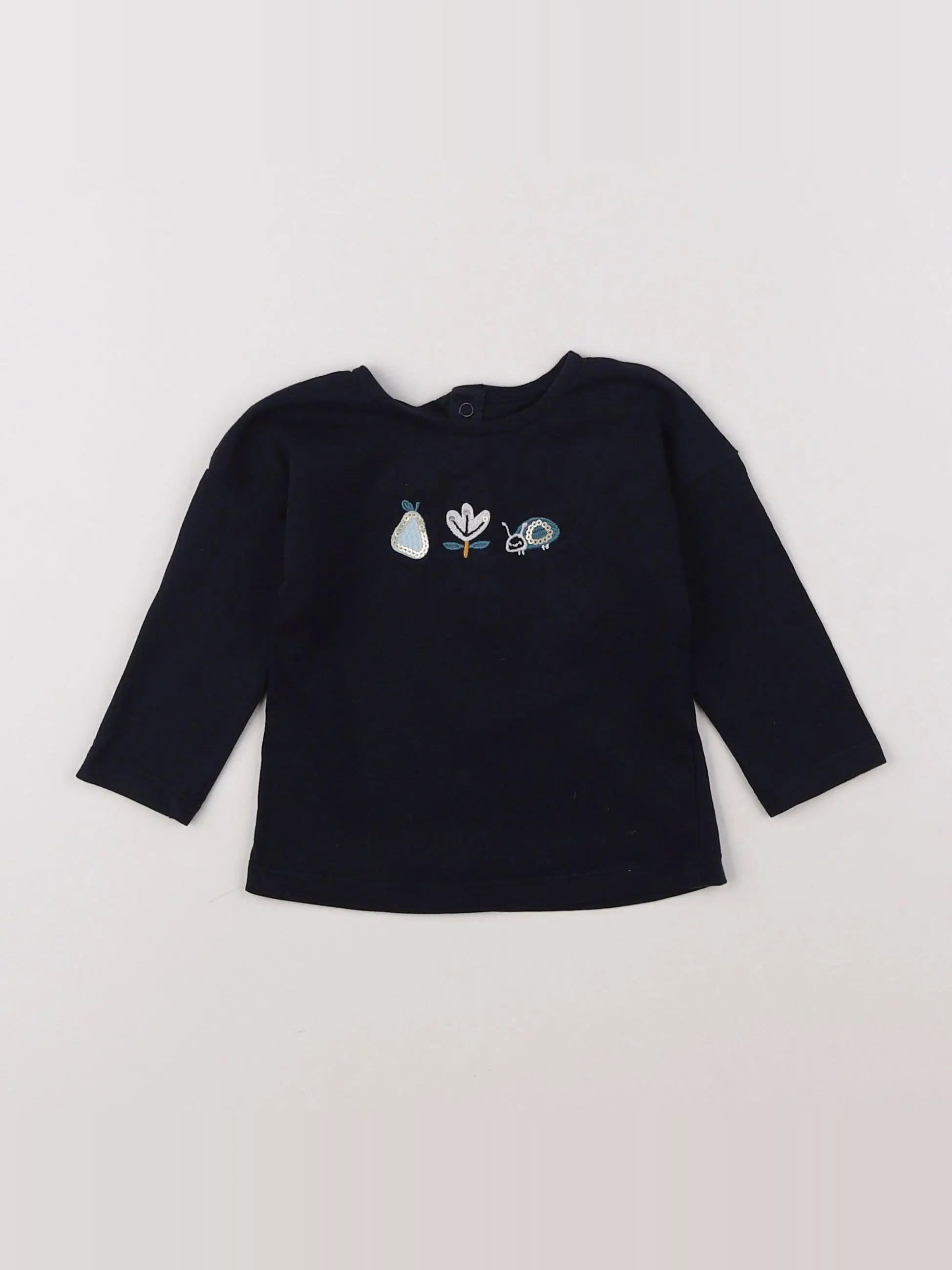 Boutchou - tee-shirt bleu - 6 mois