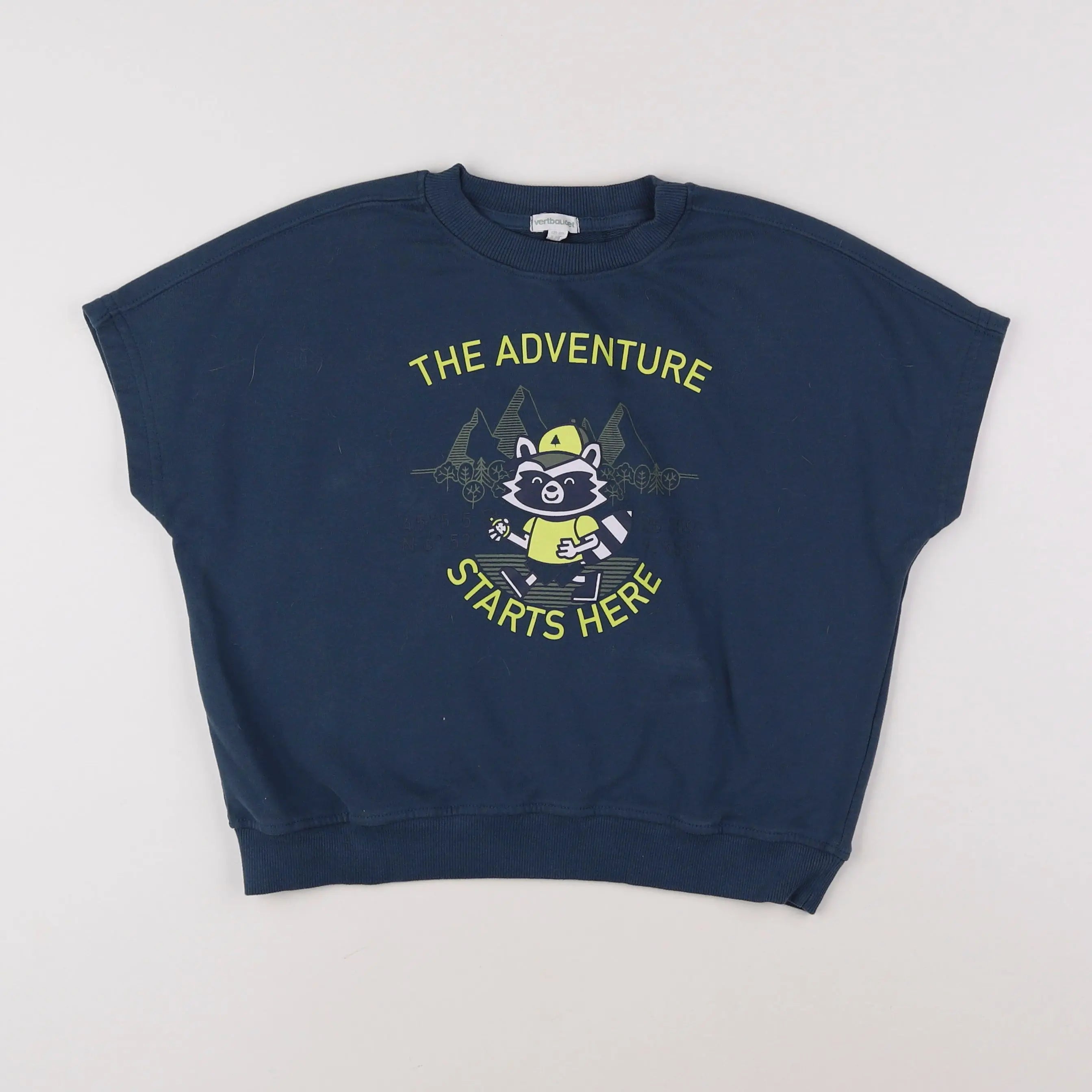 Vertbaudet - sweat bleu - 8 ans
