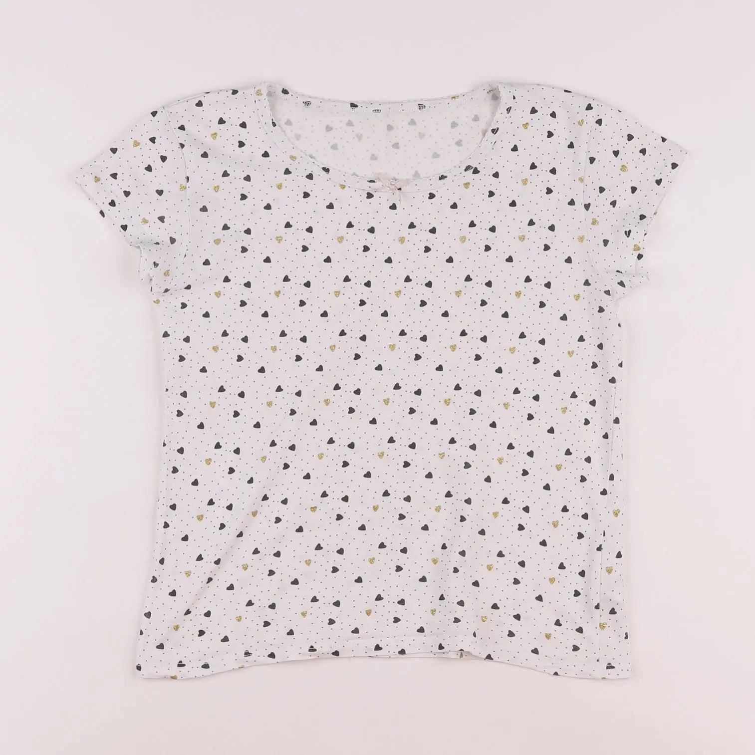 Vertbaudet - maillot de corps blanc, noir - 12 ans