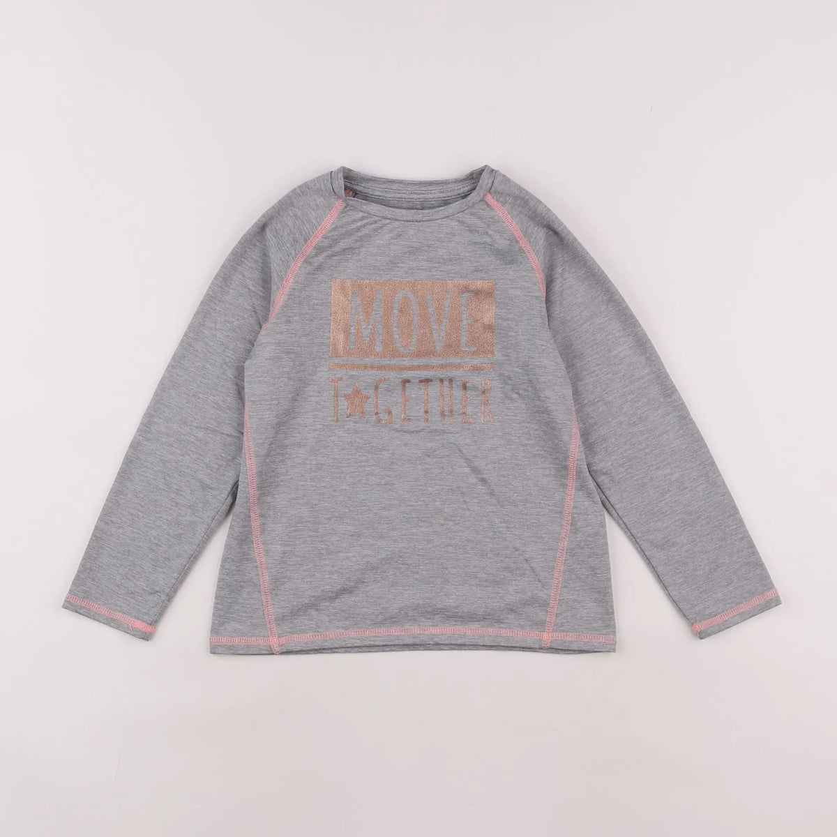 Vertbaudet - tee-shirt gris - 6 ans
