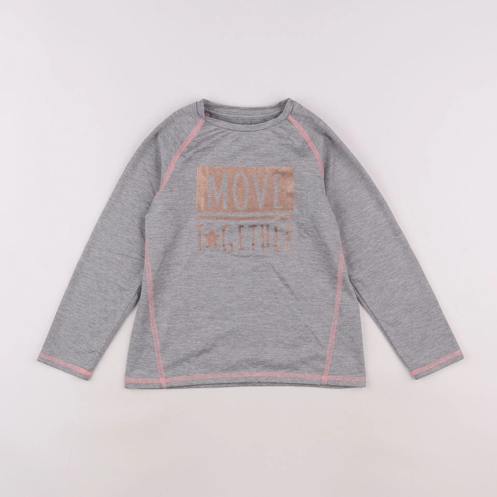 Vertbaudet - tee-shirt gris - 6 ans