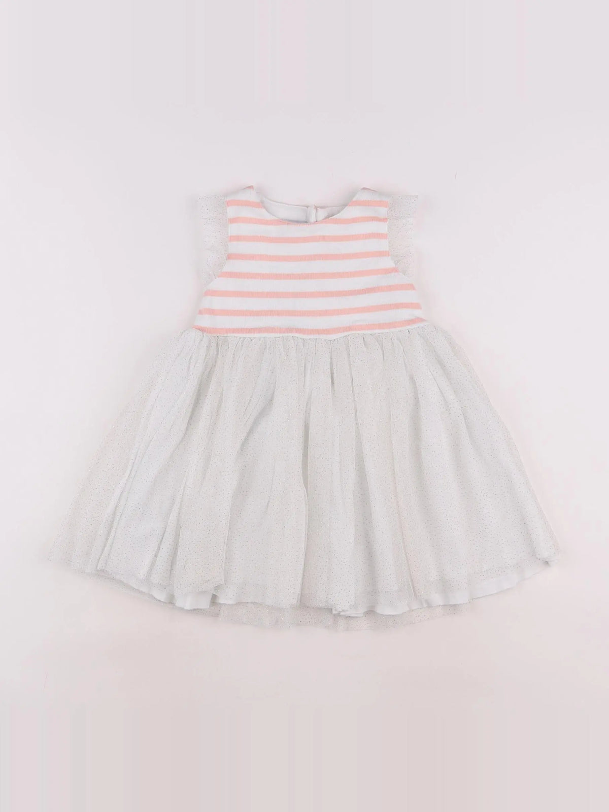 Petit Bateau - robe blanc - 2 ans