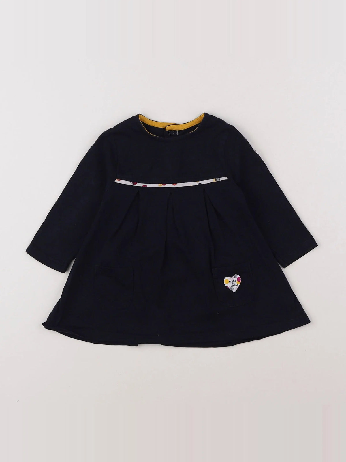 Terre de marins - robe bleu - 6 mois