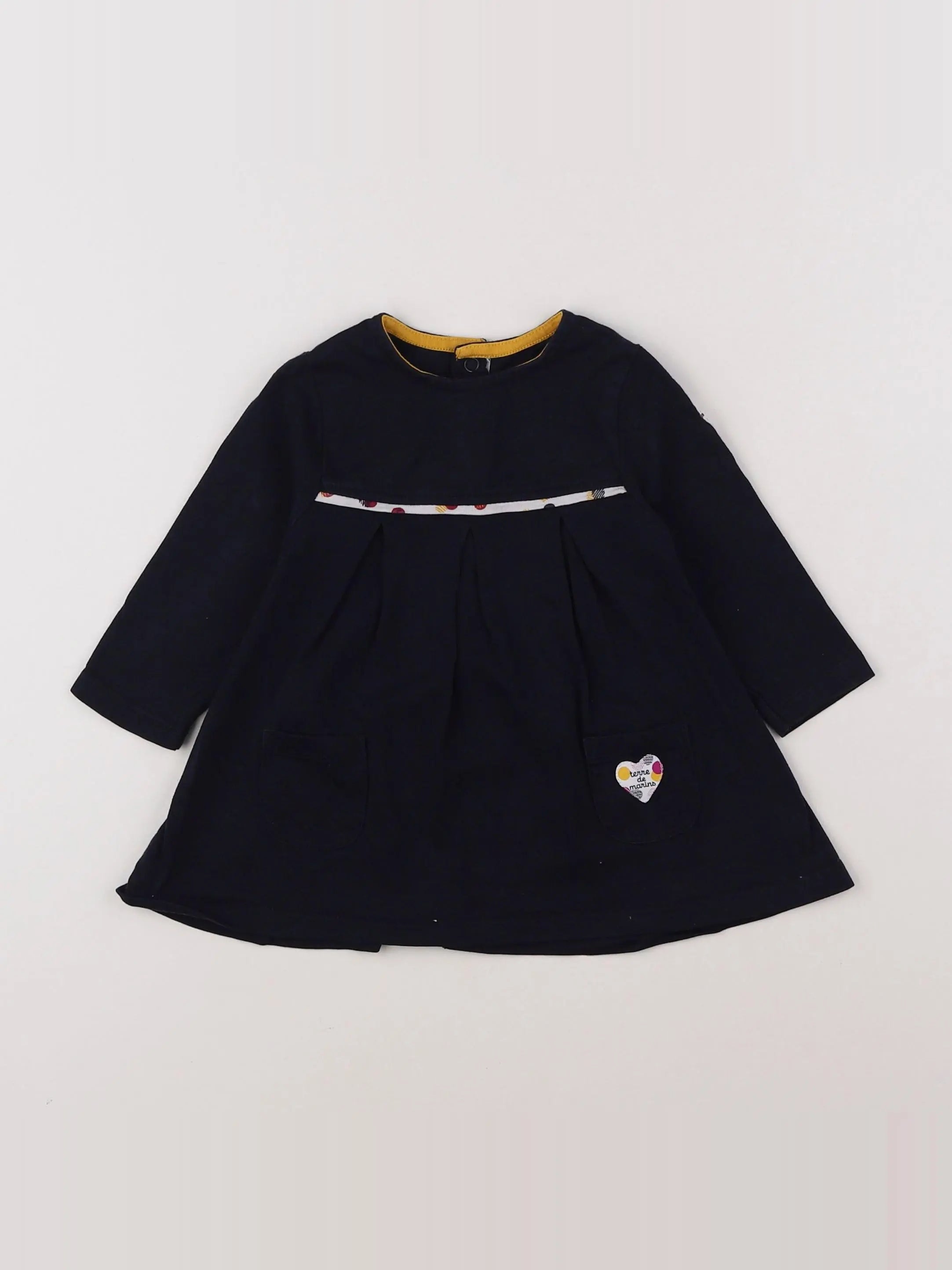 Terre de marins - robe bleu - 6 mois