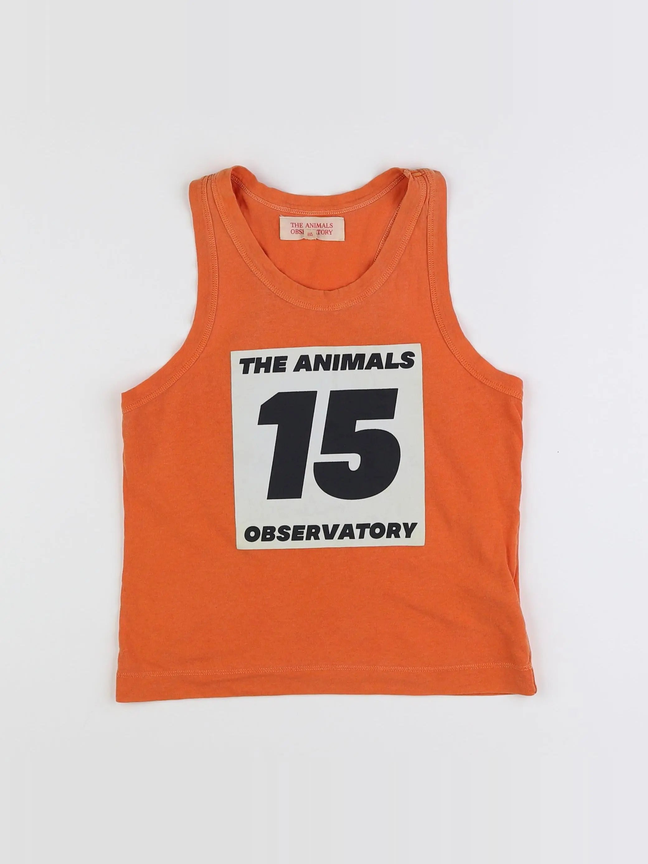 The animals observatory - débardeur orange - 6 ans