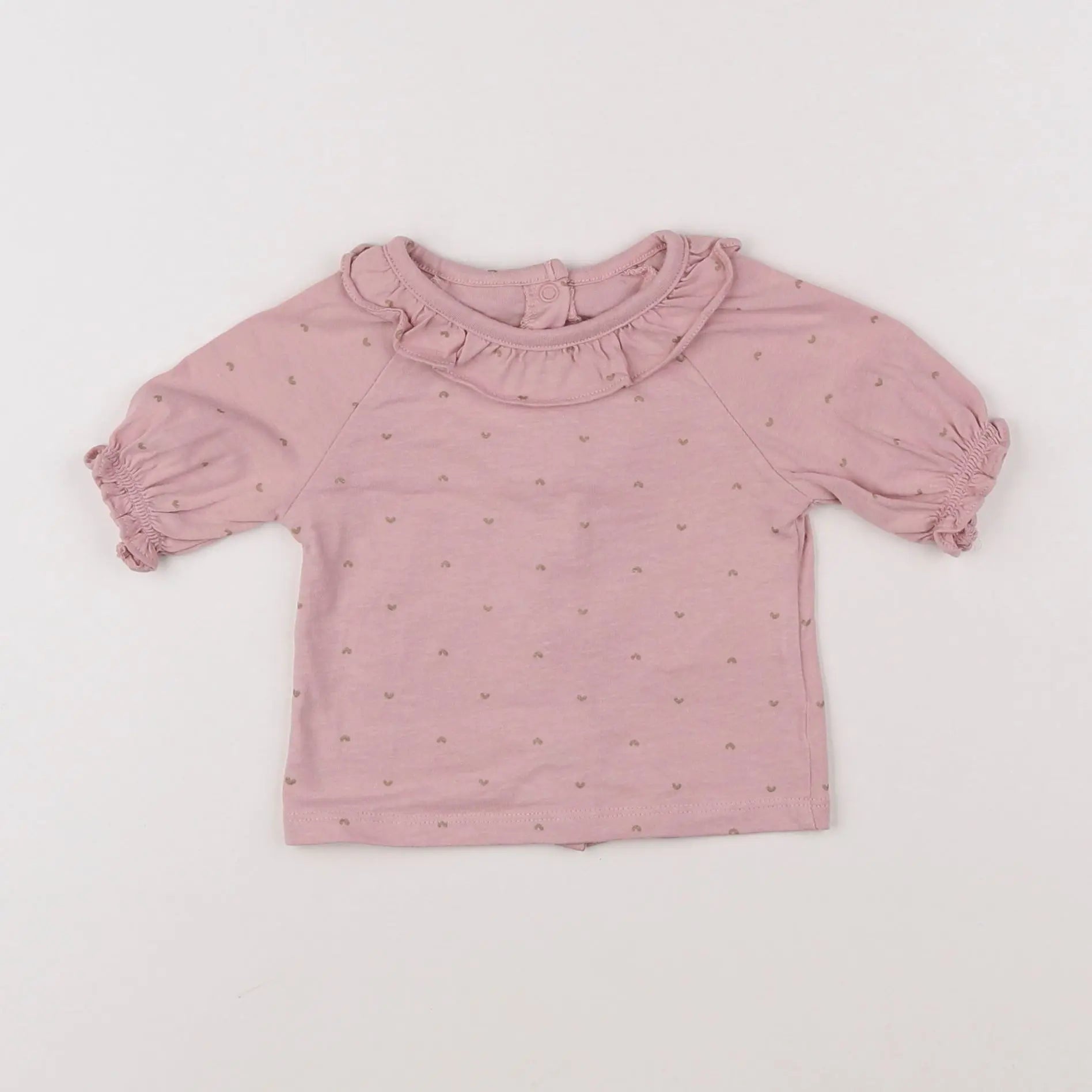Vertbaudet - tee-shirt rose - 6 mois