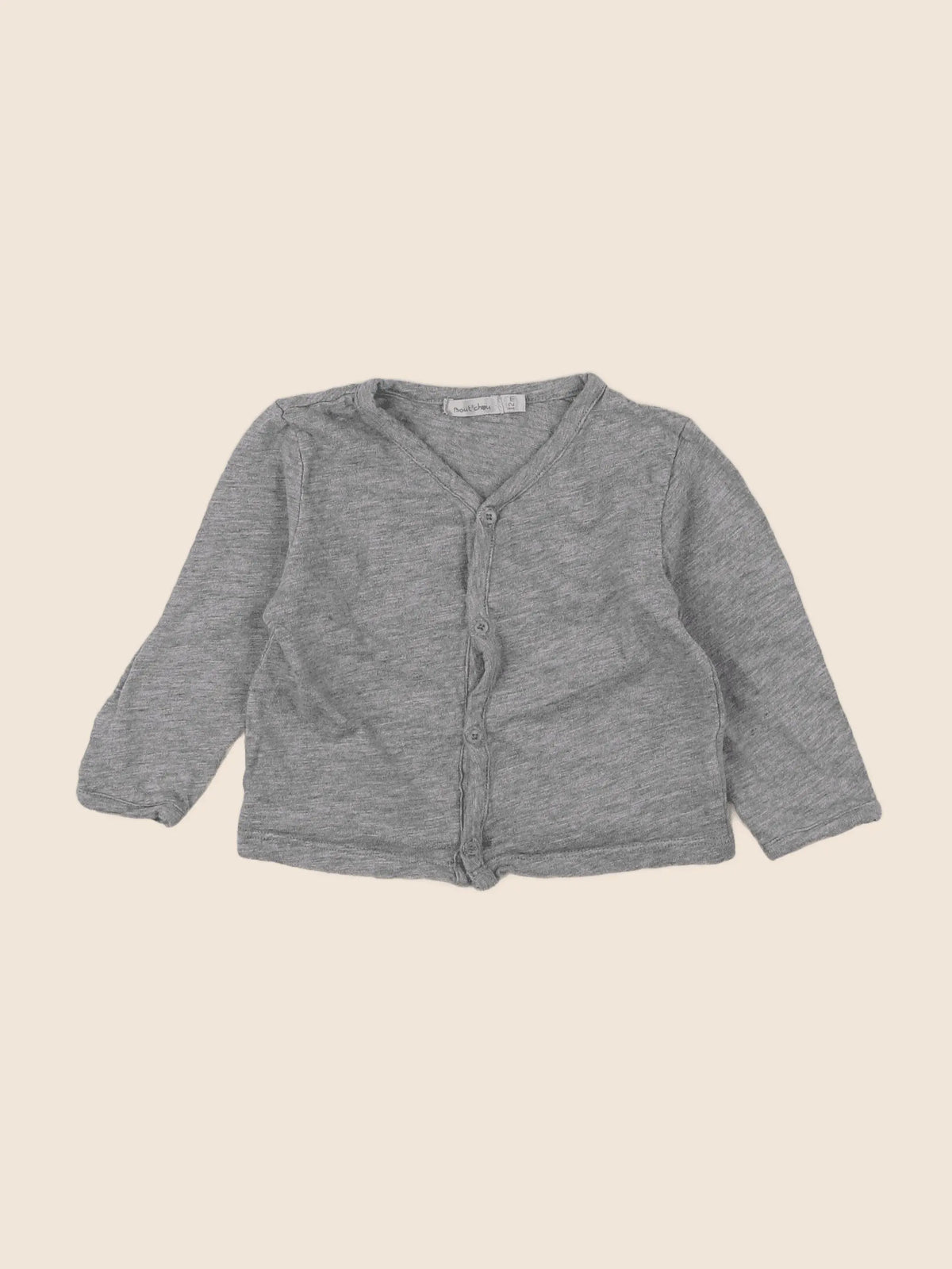 Boutchou - tee-shirt gris - 12 mois