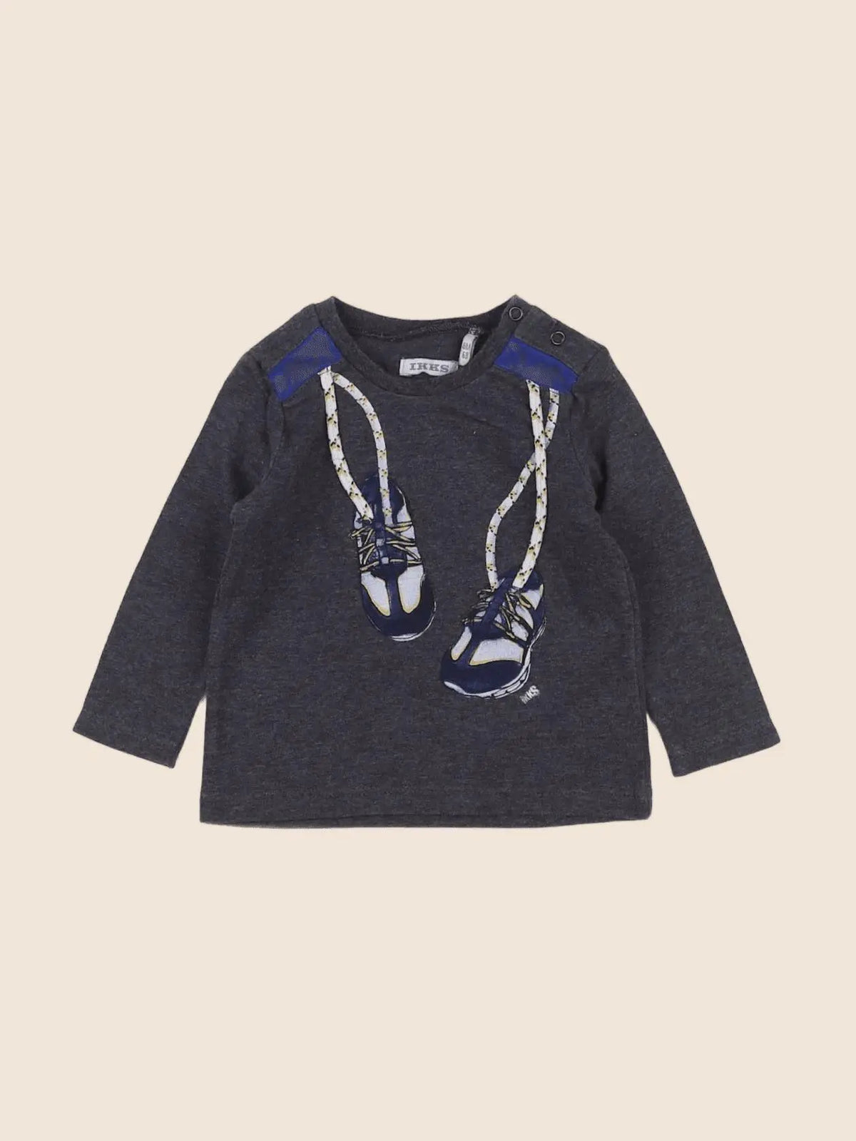 IKKS - tee-shirt gris - 6 mois