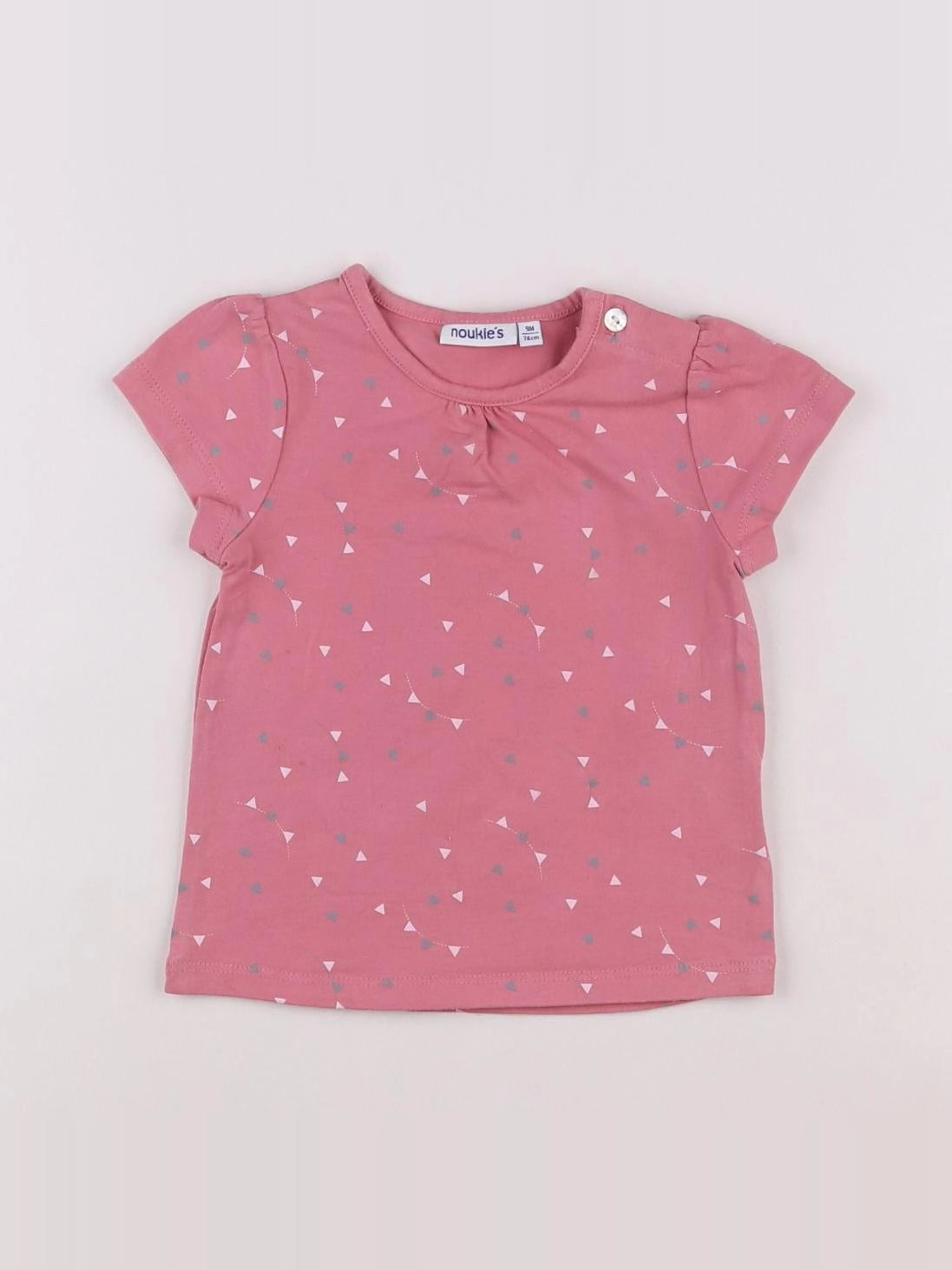 Noukie's - tee-shirt rose - 9 mois