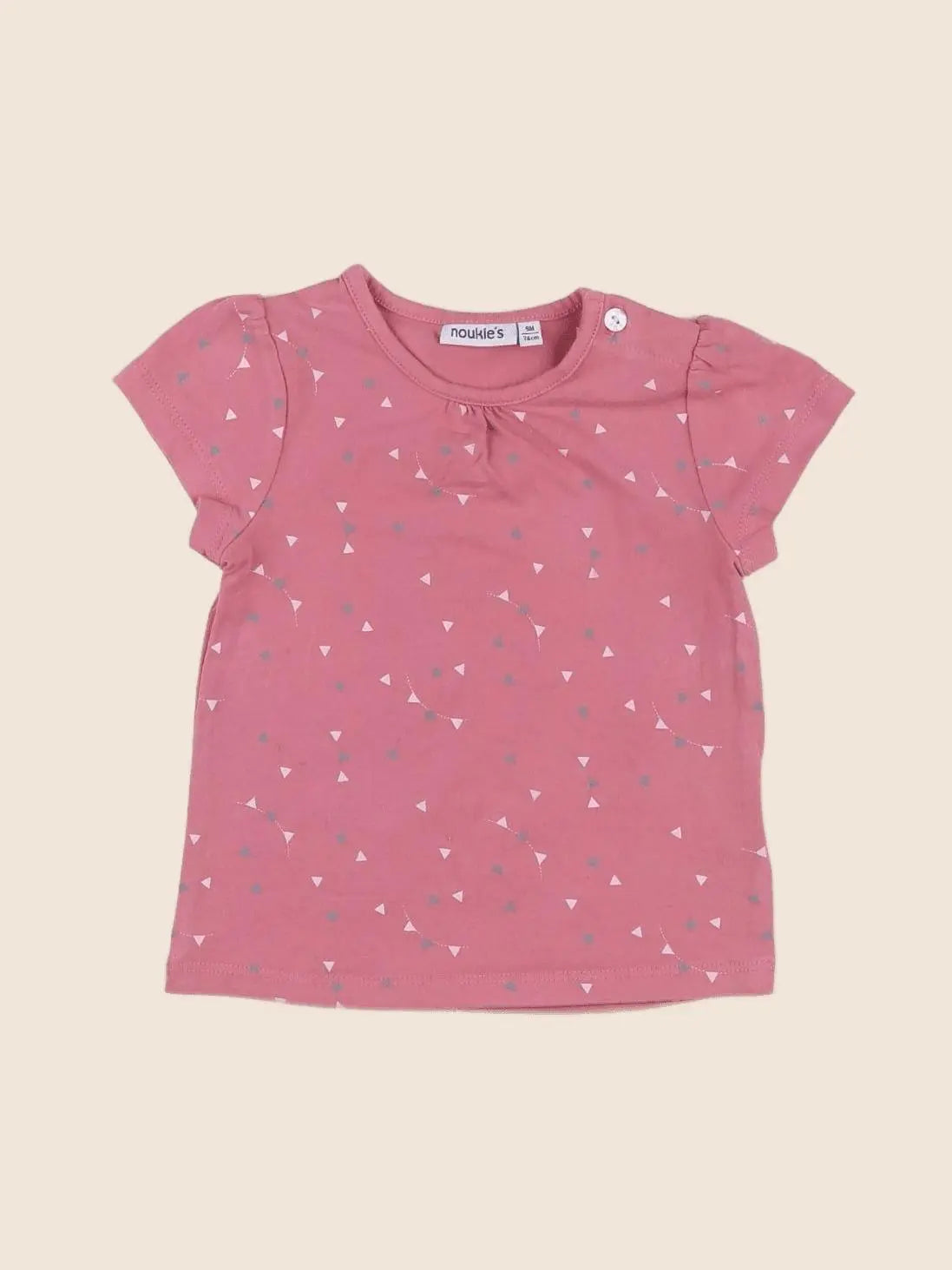 Noukie's - tee-shirt rose - 9 mois